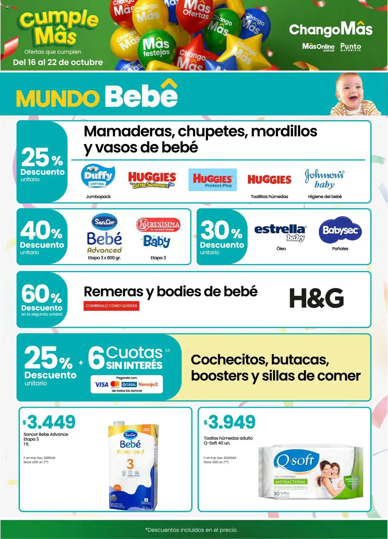 Punto Mayorista catálogo │ válido desde el 16.10.2025 | Página: 8 | Productos: Toallas, Toallitas húmedas, Vasos, Pañales