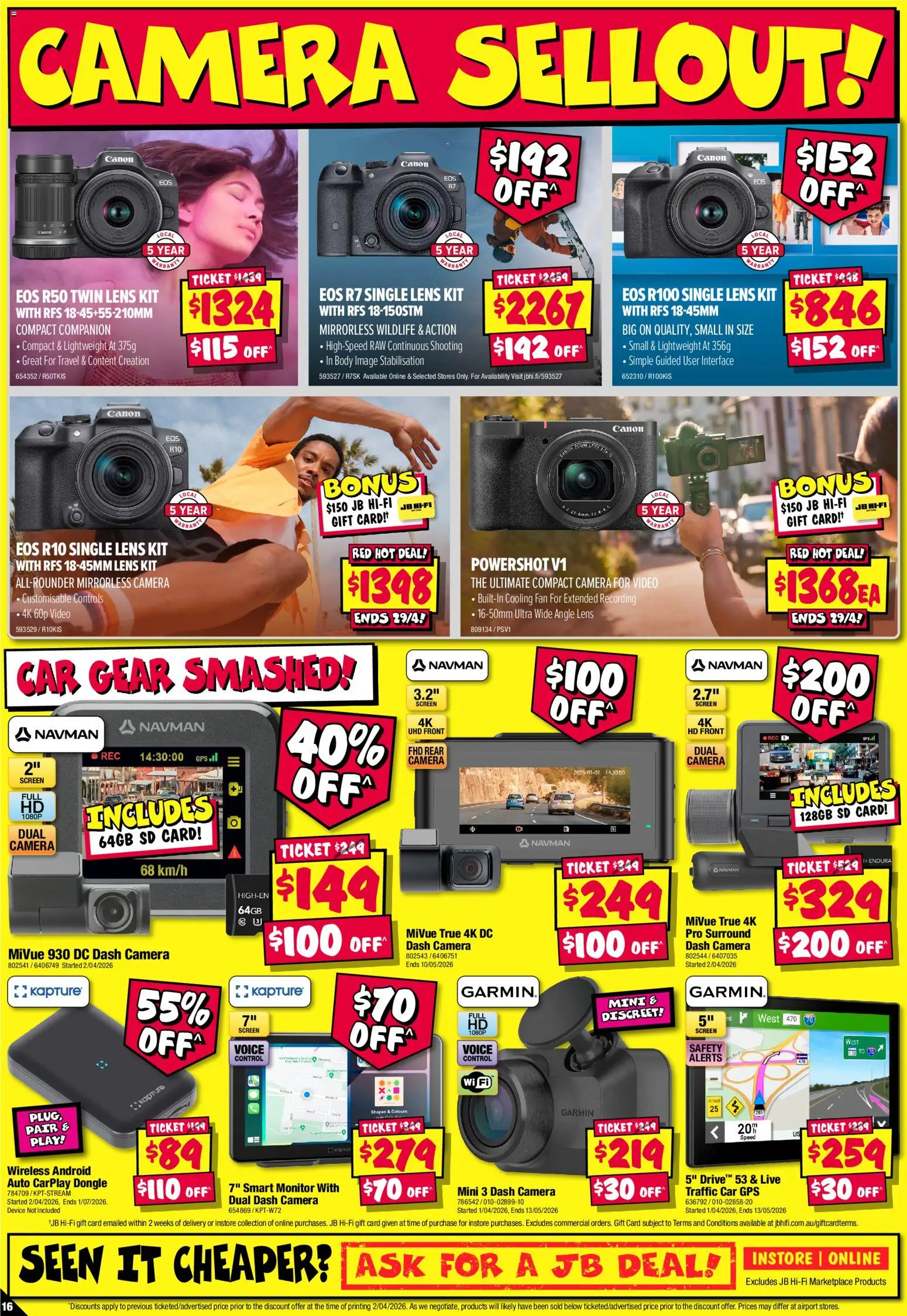 JB Hi-Fi catalogue - valid from 16.04.2026 | Page: 16 | Products: Device, Camera, Fan, Screen