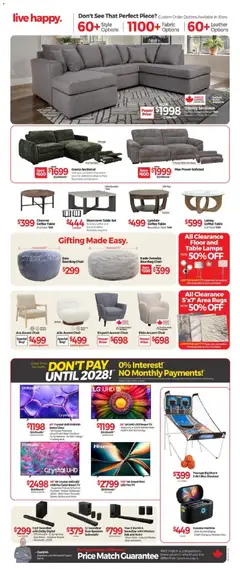 Preview of Tepperman's weekly flyer / circulaire from shop Tepperman's valid from 18.12.2025 | Page: 6 | Products: Bed, Coffee table, Chair, Coffee
