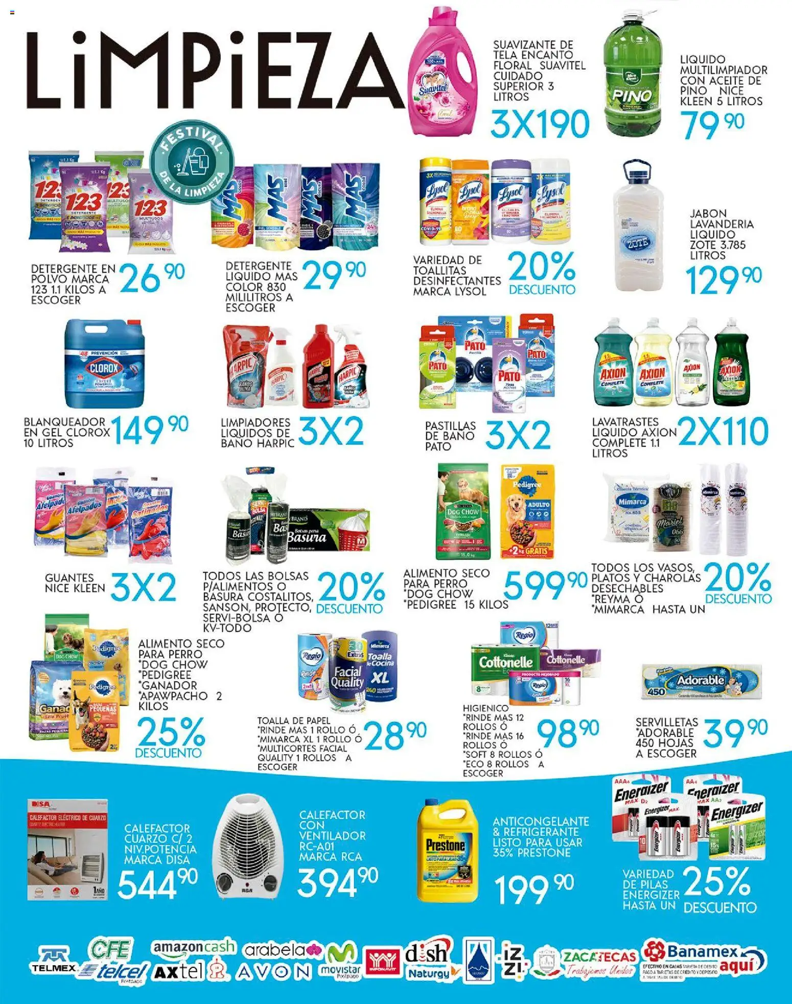 Nuevas ofertas de Alsuper válidas en toda la República Mexicana desde el 28.10.2025. ¡Encuentra las mejores ofertas en Alsuper folleto Zacatecas! | Página: 5 | Productos: Ventilador, Guantes, Cocina, Servilletas