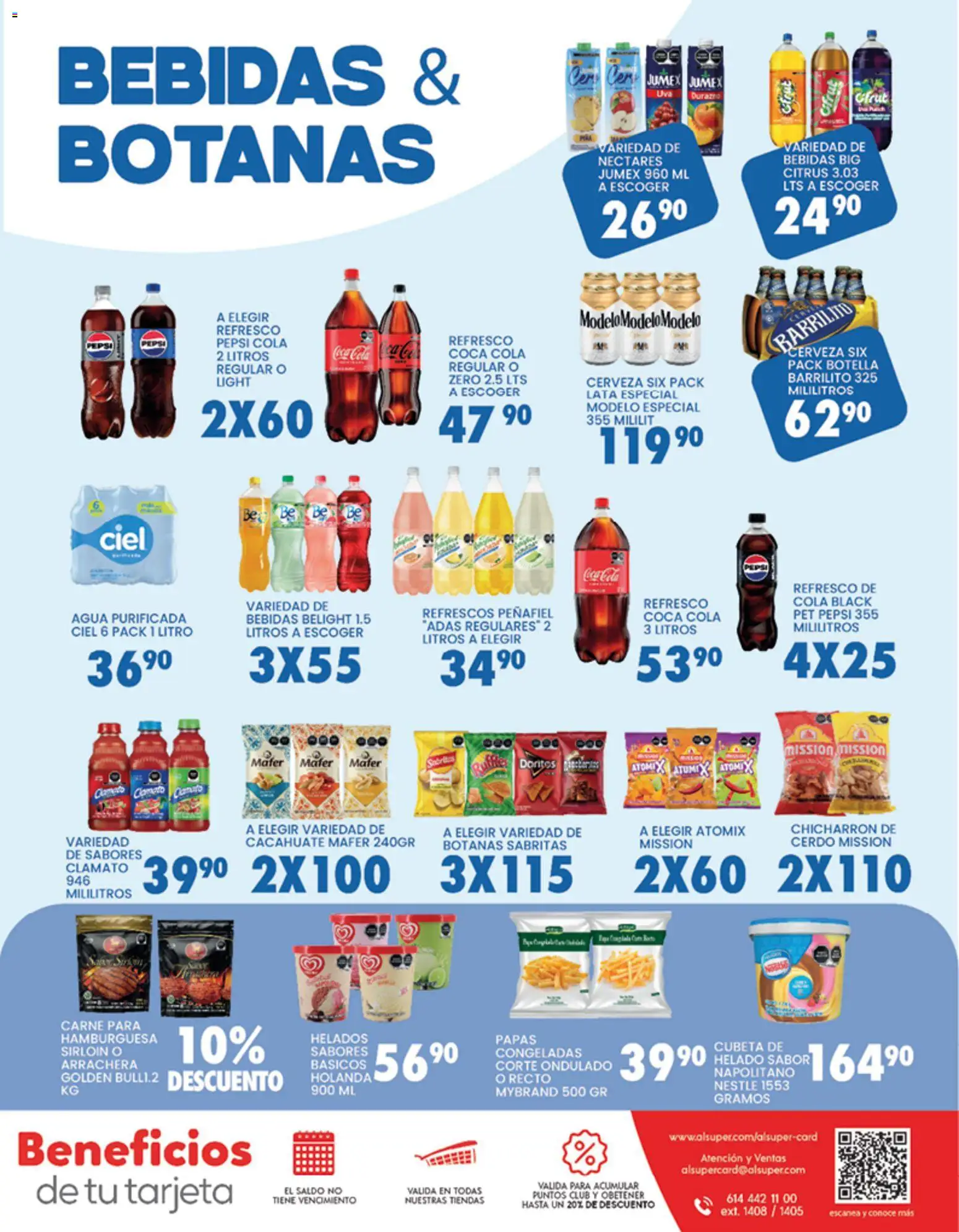 Nuevas ofertas de Alsuper válidas en toda la República Mexicana desde el 24.03.2026. ¡Encuentra las mejores ofertas en Alsuper folleto Zacatecas! | Página: 7 | Productos: Refresco, Agua, Cerveza, Cerdo