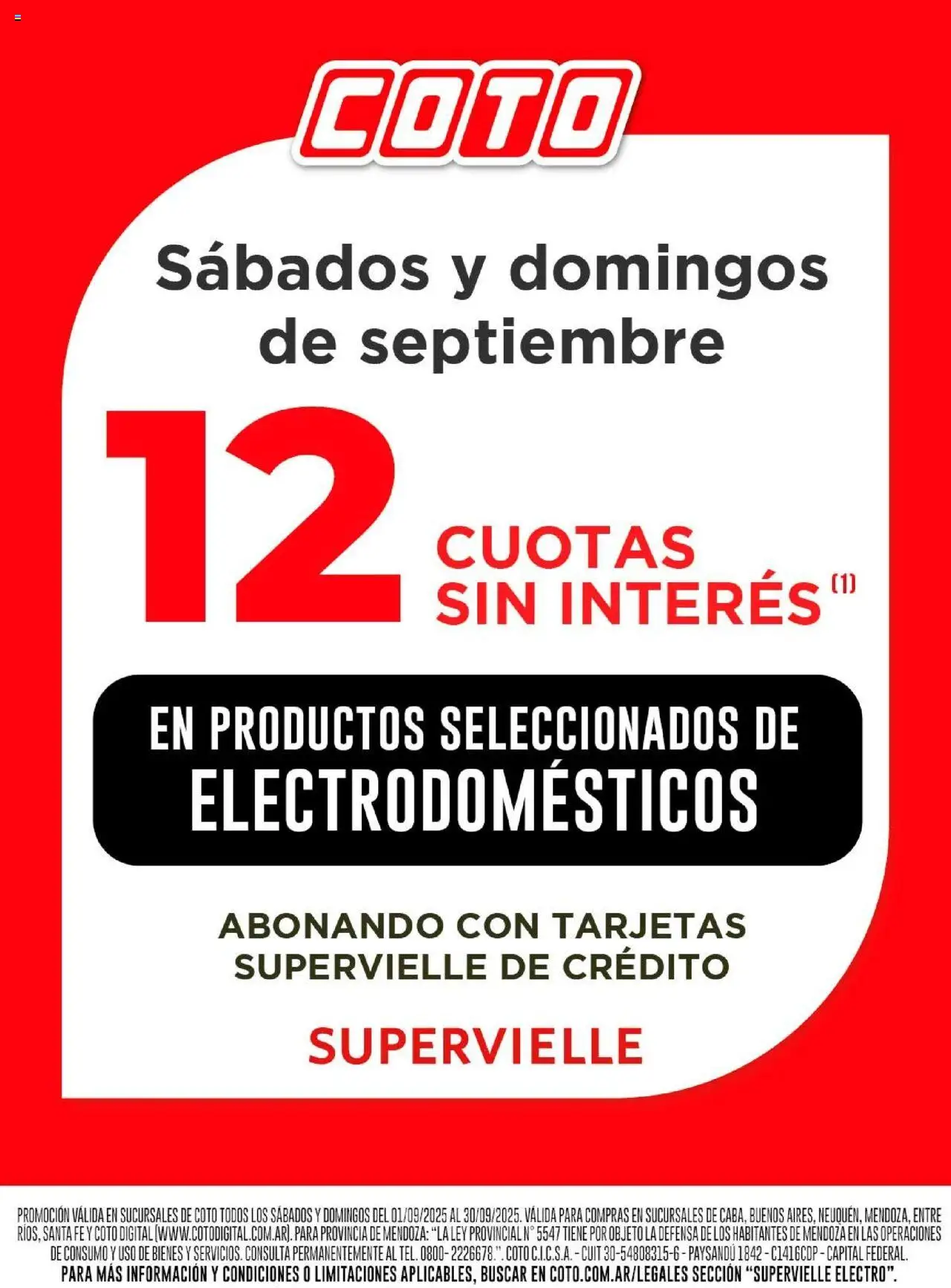 Coto - Supervielle Septiembre │ válido desde el 01.09.2025 | Página: 1