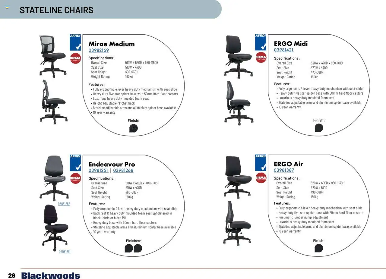 Black Woods catalogue - valid from 18.11.2024 | Page: 30 | Products: Ergonomic, Weight