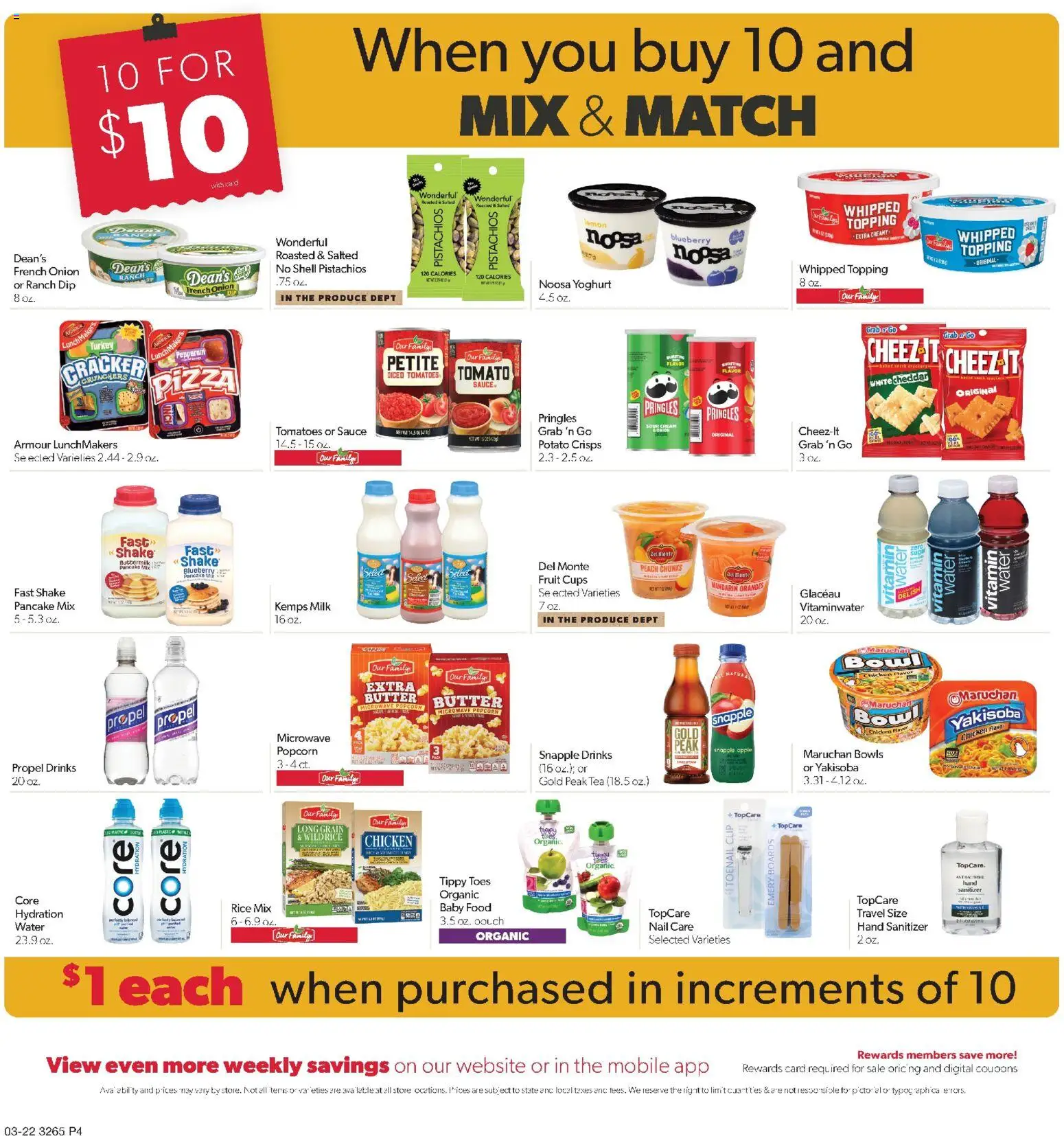 Family Fare Weekly Ad - SD - valid from 22.03.2026 | Page: 4 | Products: Vitamin, Clip, Tea, Sour cream