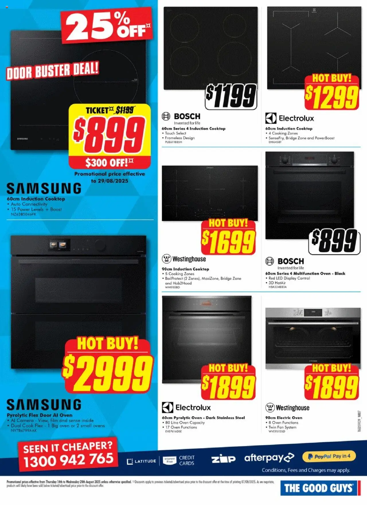 The Good Guys catalogue - valid from 13.08.2025 | Page: 6 | Products: Camera, Oven, Cooktop, Fan