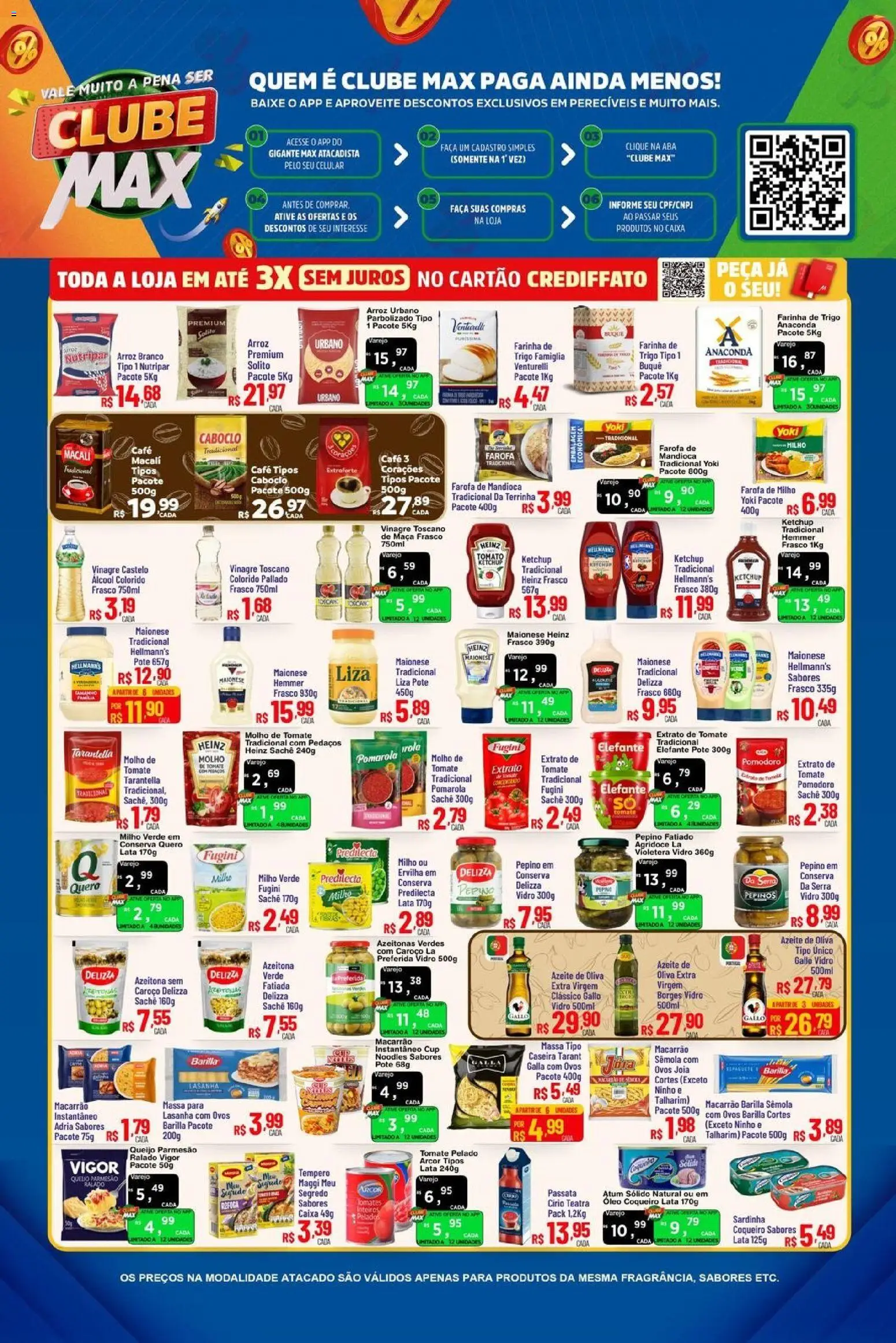 Max Atacadista Folheto - válido de 13.04.2026 | Página: 2 | Produtos: Mandioca, Ovos, Macarrão, Atum