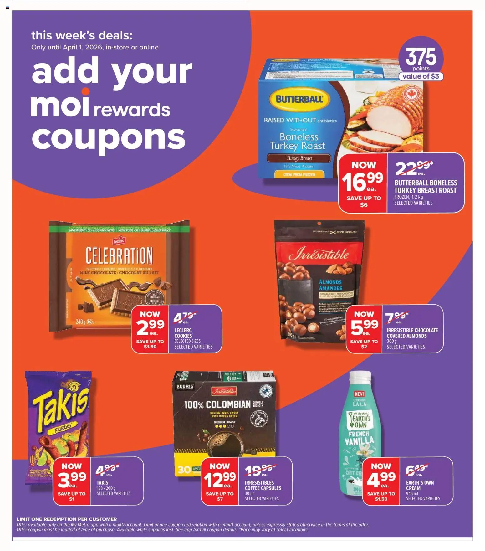 Metro flyer valid from 26.03.2026 | Page: 6 | Products: Cream, Cookies, Milk, Chocolate