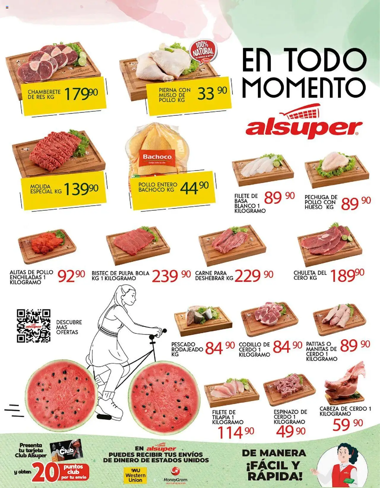 Nuevas ofertas de Alsuper válidas en toda la República Mexicana desde el 16.09.2025. ¡Encuentra las mejores ofertas en Alsuper - Folleto Zacatecas! | Página: 8 | Productos: Pollo, Cerdo, Res