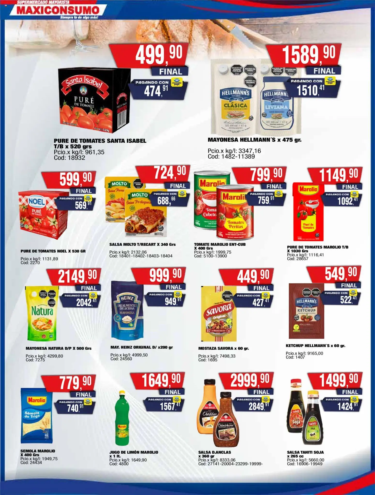 Maxiconsumo ofertas │ válido desde el 24.11.2025 | Página: 4 | Productos: Ketchup, Pure de Tomate, Tomates, Té