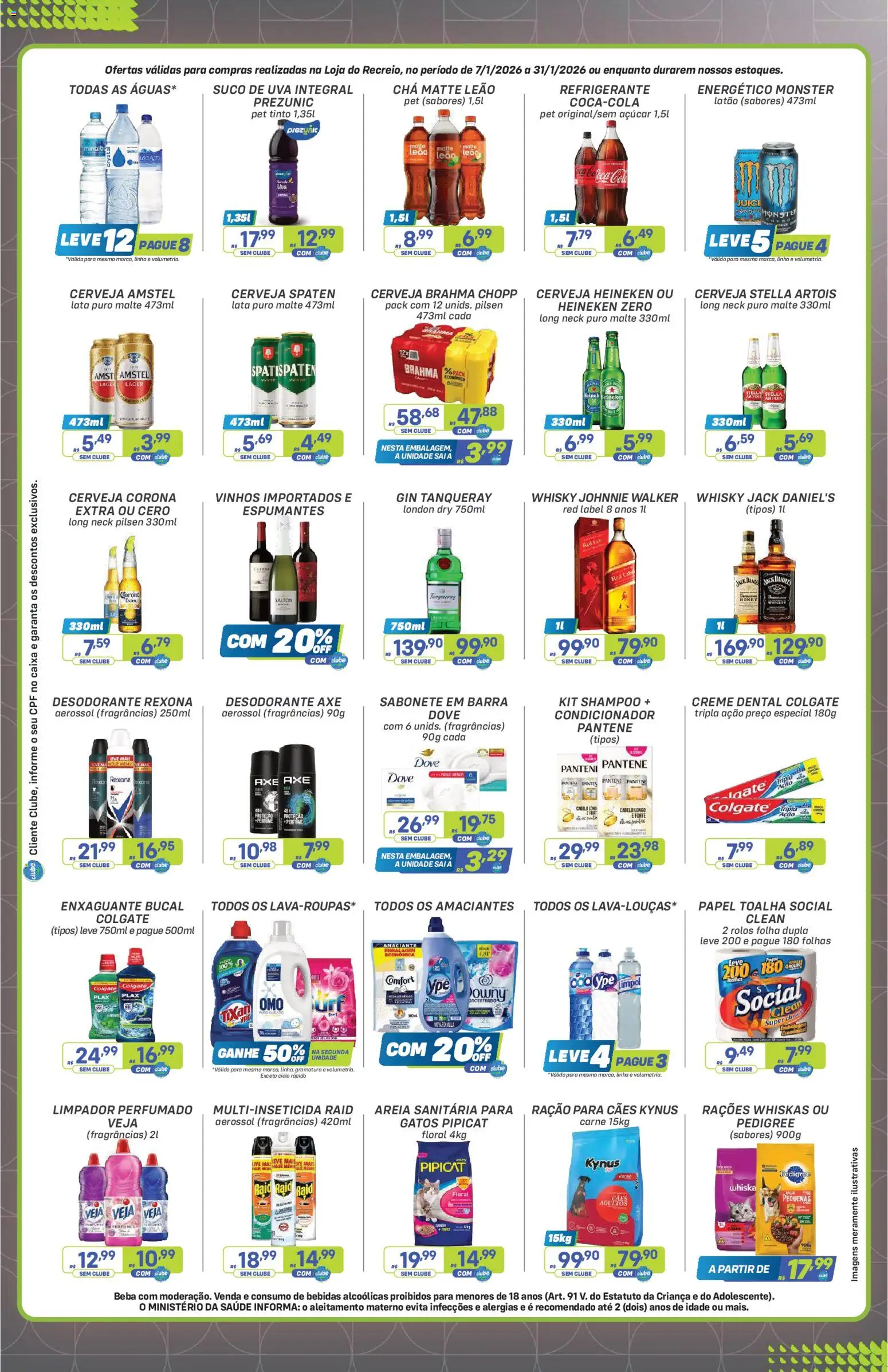 Prezunic Folheto - válido de 07.01.2026 | Página: 5 | Produtos: Perfume, Gin, Heineken, Dove