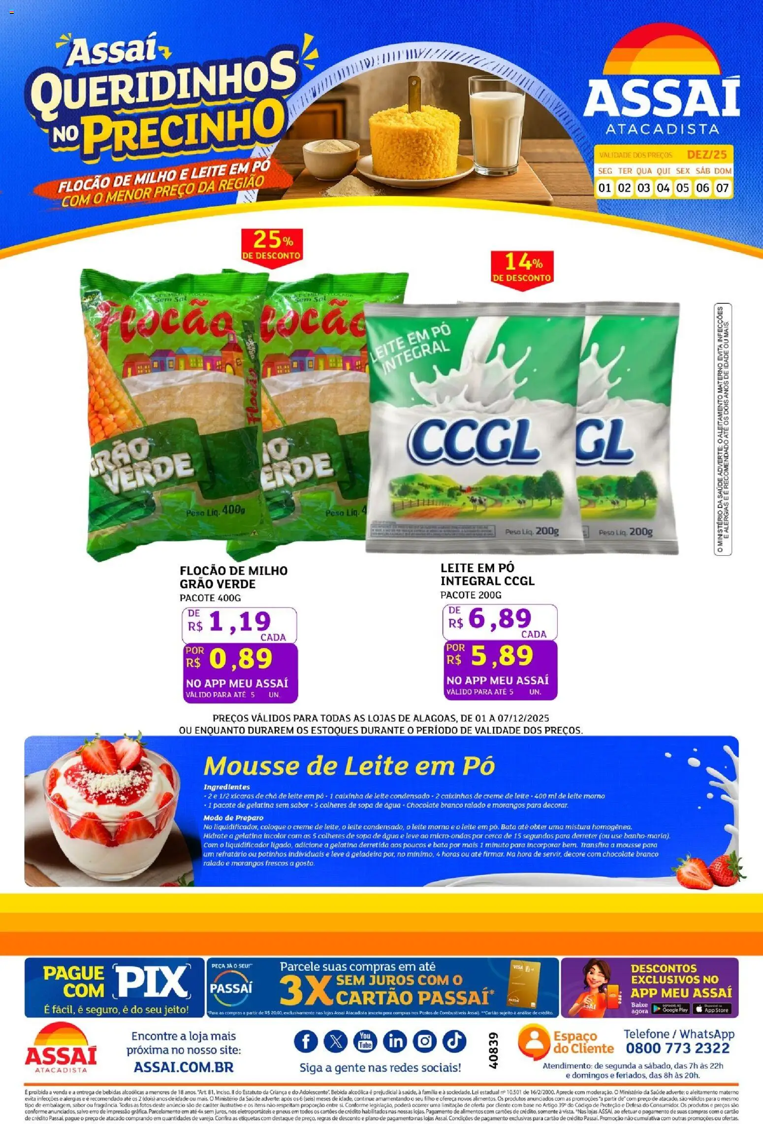 Assaí Atacadista Folheto - válido de 01.12.2025 | Página: 1