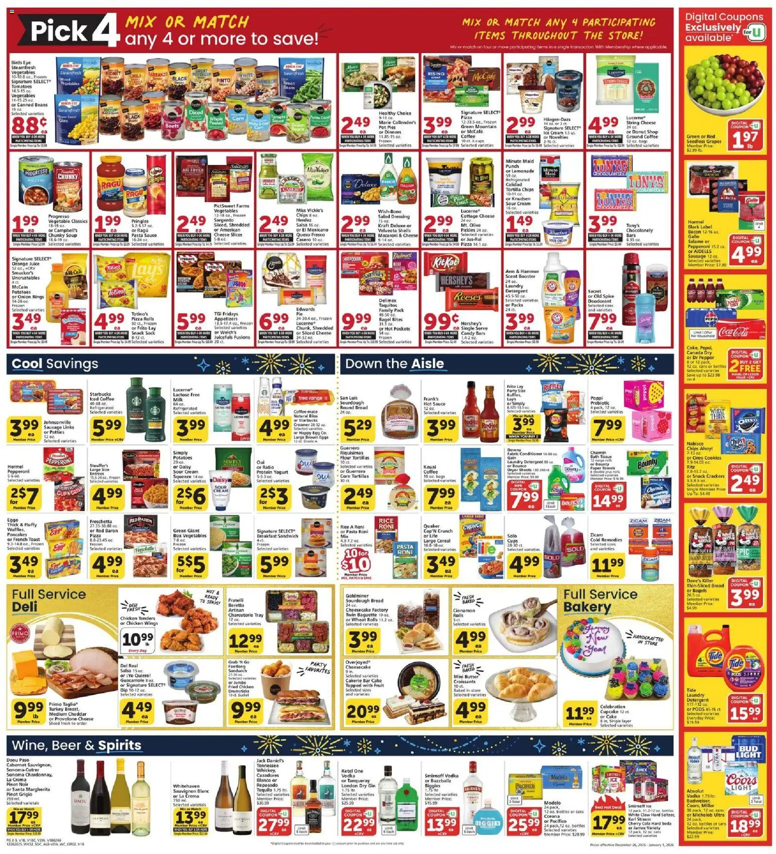 Vons Weekly Ad - valid from 26.12.2025 | Page: 3 | Products: Conditioner, Gin, Cookies, Cupcake