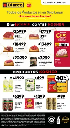 Vista previa Diarco - Ofertas Kosher válido desde el 03.11.2025
