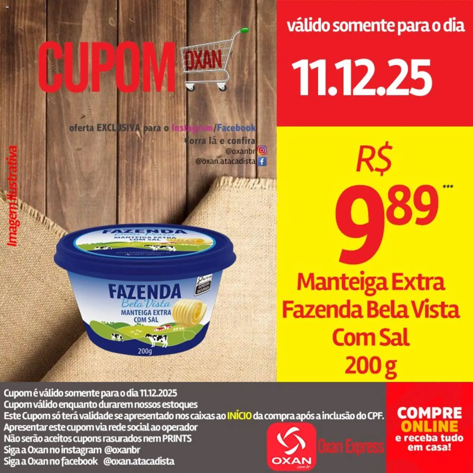 Oxan Atacadista Folheto - válido de 11.12.2025 | Página: 12 | Produtos: Manteiga, Sal