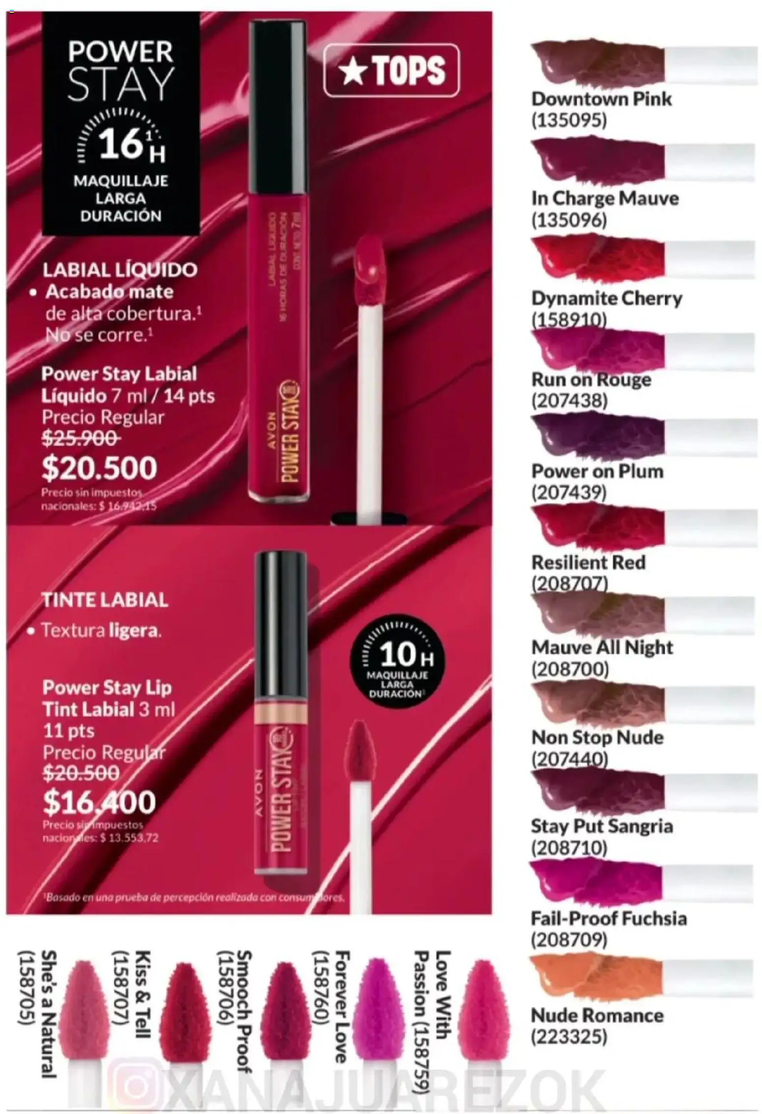 Avon - Campaña 3/2026 │ válido desde el 01.03.2026 | Página: 16 | Productos: Mate, Maquillaje