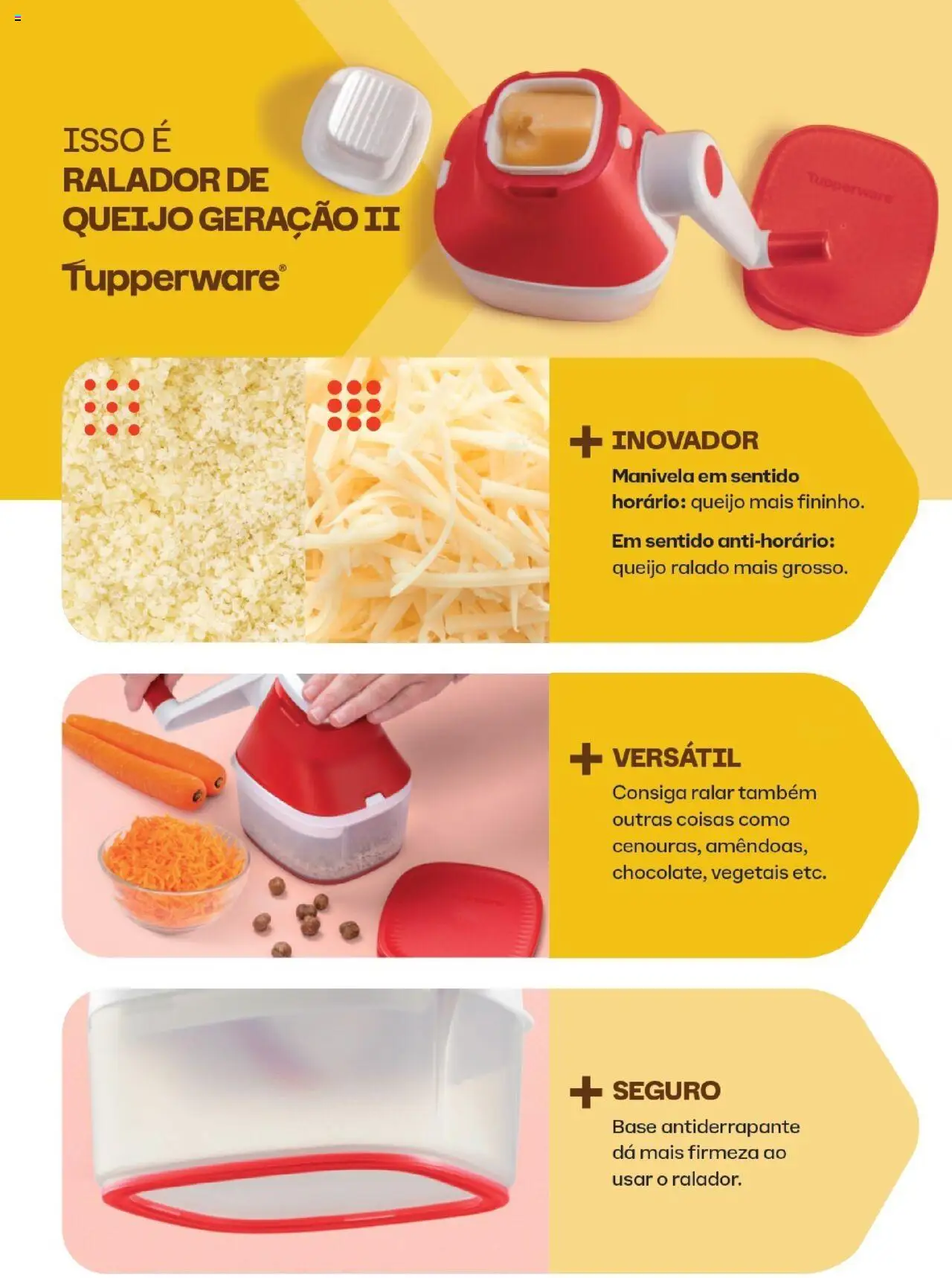 Tupperware Folheto - válido de 01.10.2025 | Página: 32 | Produtos: Ralador, Queijo, Queijo ralado, Base