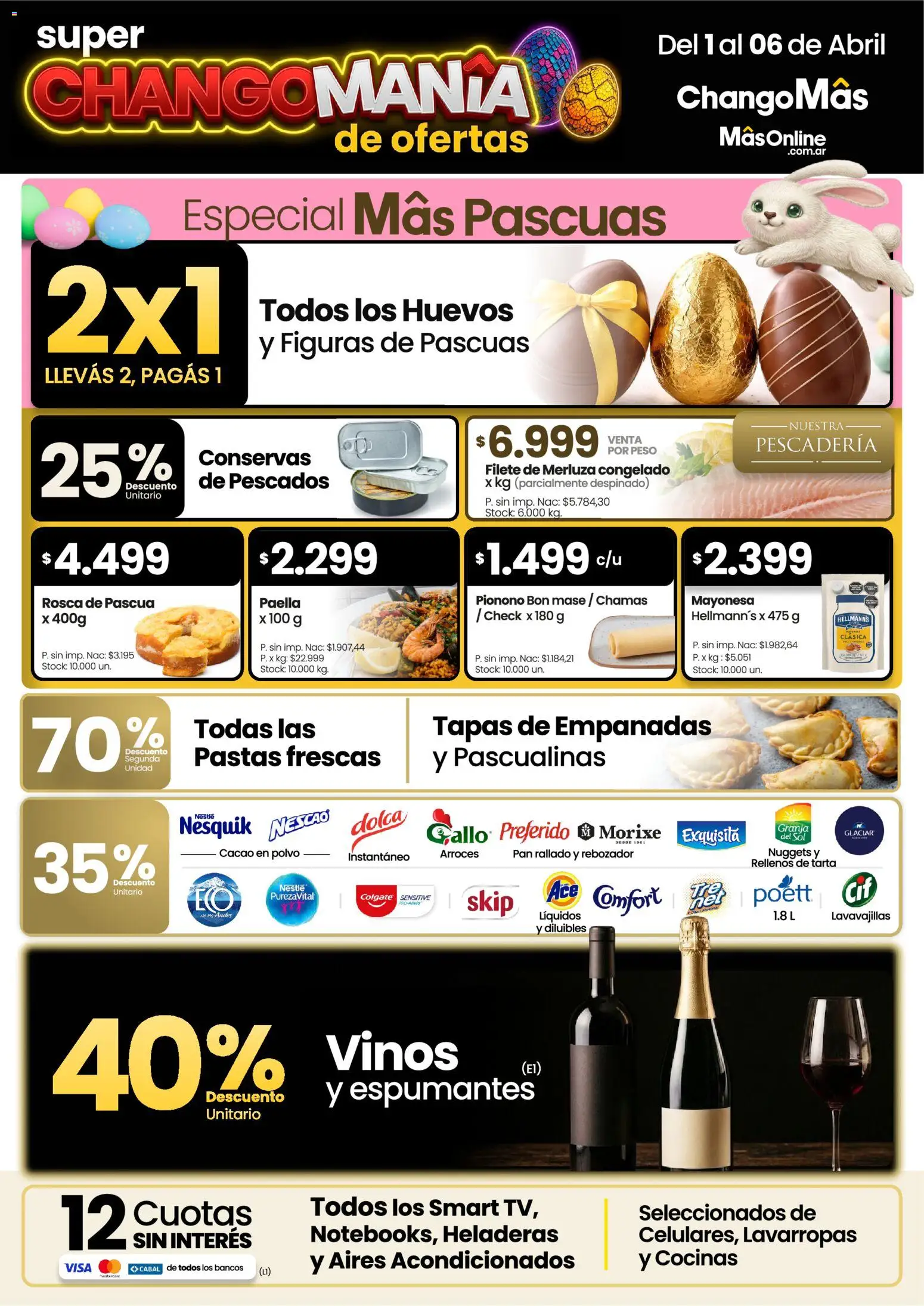 Punto Mayorista catálogo │ válido desde el 01.04.2026 | Página: 1 | Productos: Polvo, Mayonesa, Pan, Cacao
