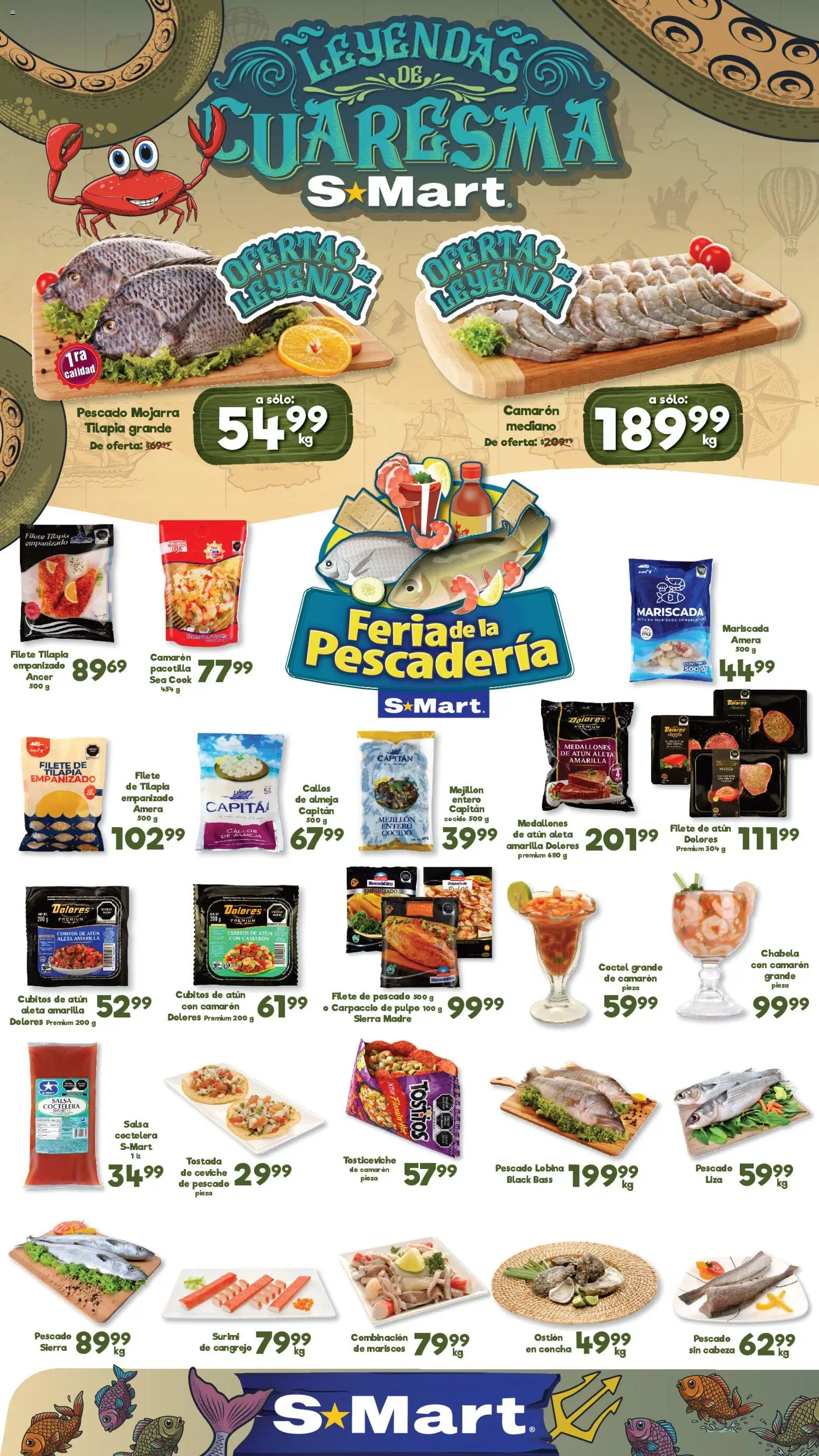 Nuevas ofertas de S-Mart válidas en toda la República Mexicana desde el 20.02.2026. ¡Encuentra las mejores ofertas en S-Mart folleto Ofertas de feria Chihuahua! | Página: 1 | Productos: Atún, Sofá, Sierra
