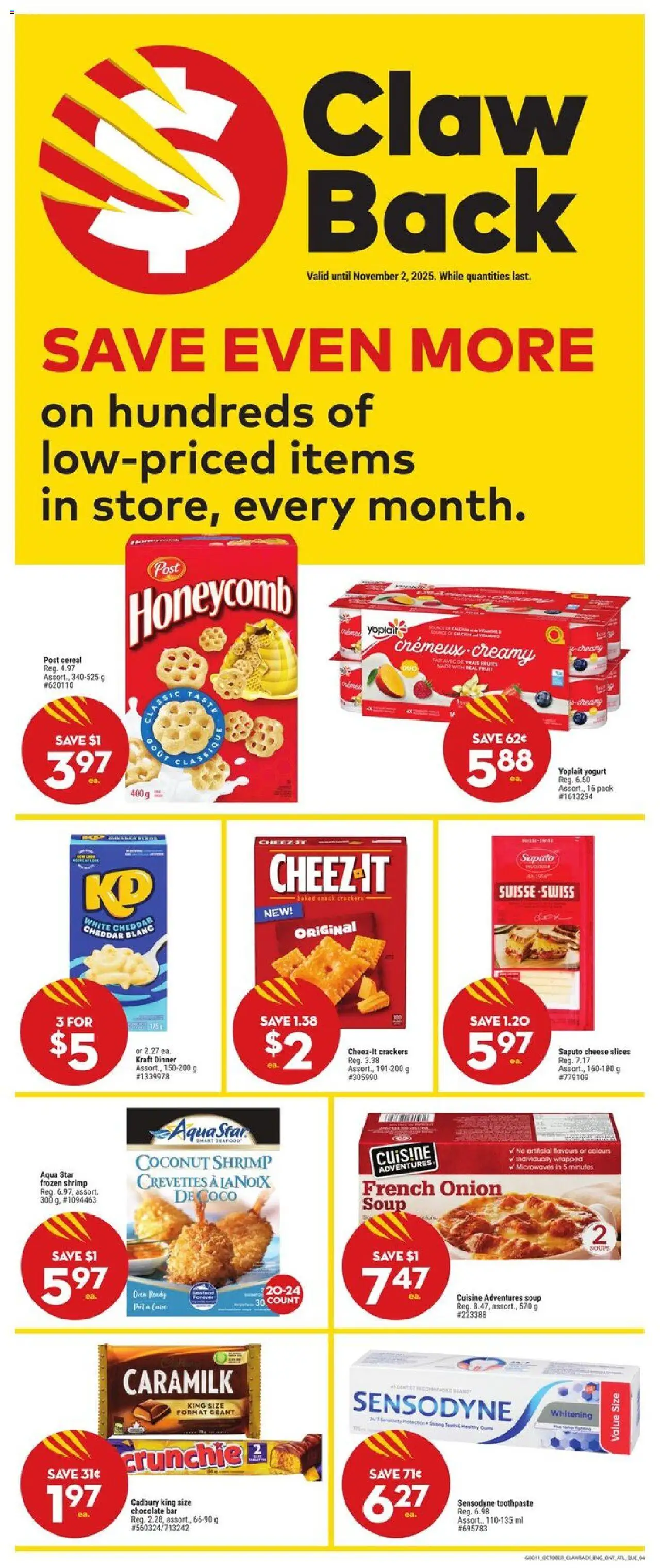 Giant Tiger flyer valid from 15.10.2025 | Page: 6 | Products: Toothpaste, Tshirt, Cheese, Yogurt