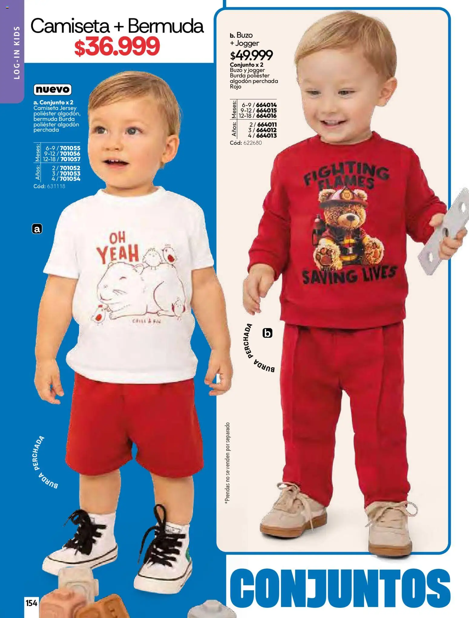 Pacifika revista - valida desde el 01.04.2026 | Página: 154 | Productos: Bermuda, Buzo, Camiseta, Conjunto