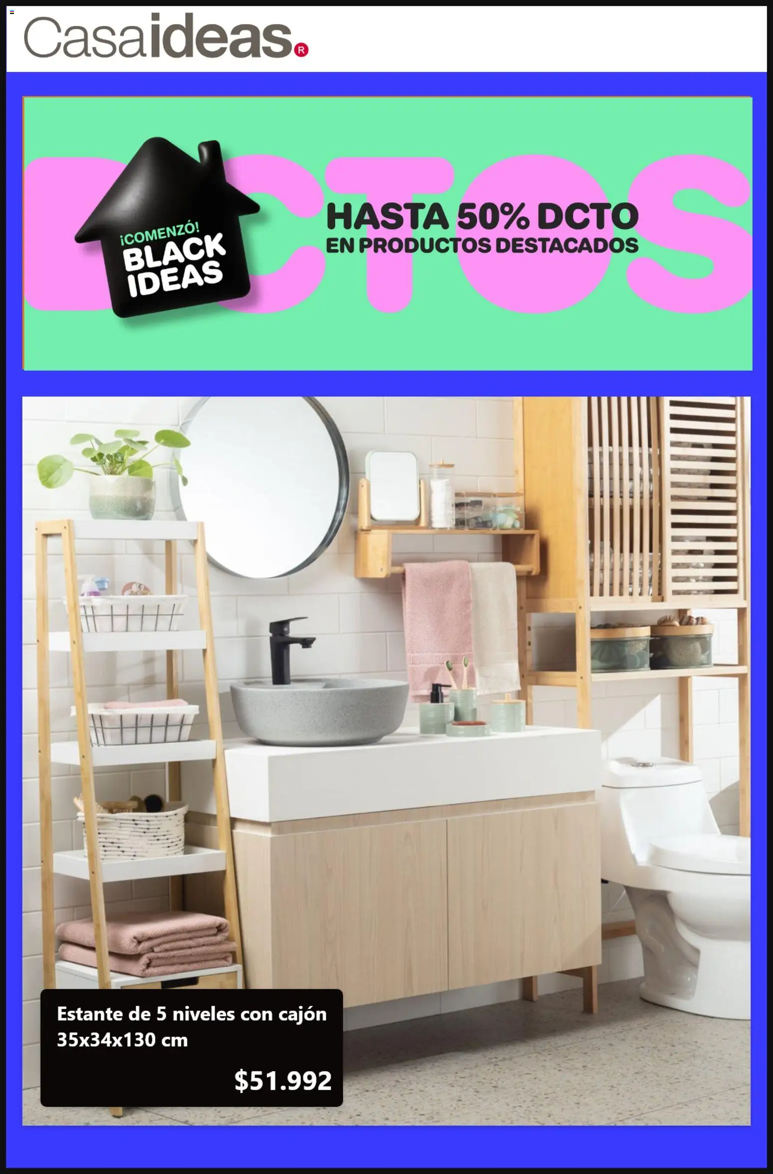 Black Friday Casaideas │ válido desde el 26.11.2025 | Página: 7 | Productos: Estante