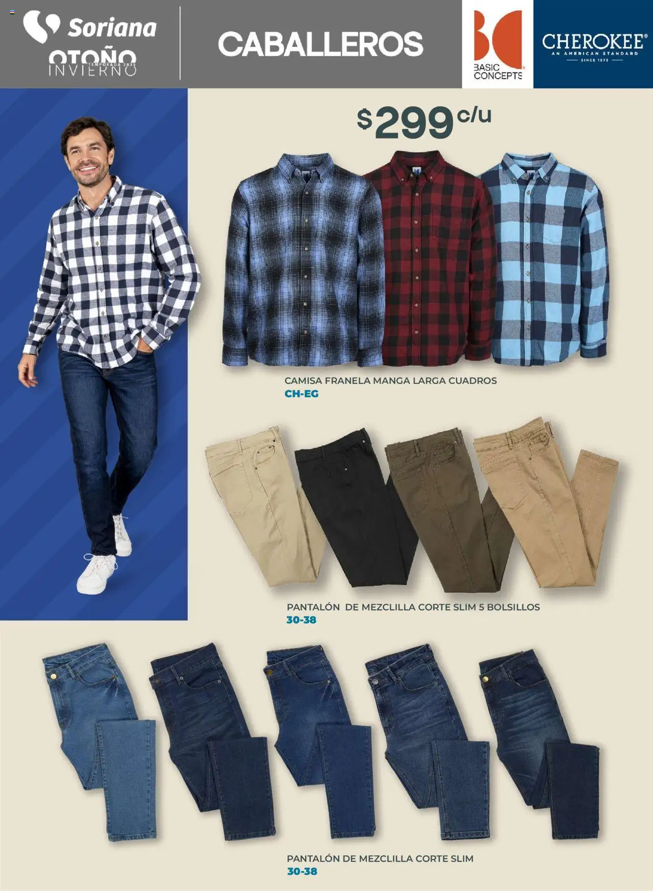Nuevas ofertas de Soriana válidas en toda la República Mexicana desde el 25.09.2025. ¡Encuentra las mejores ofertas en Soriana - Catálogo Híper Otoño Invierno 2025! | Página: 9 | Productos: Camisa, Manga