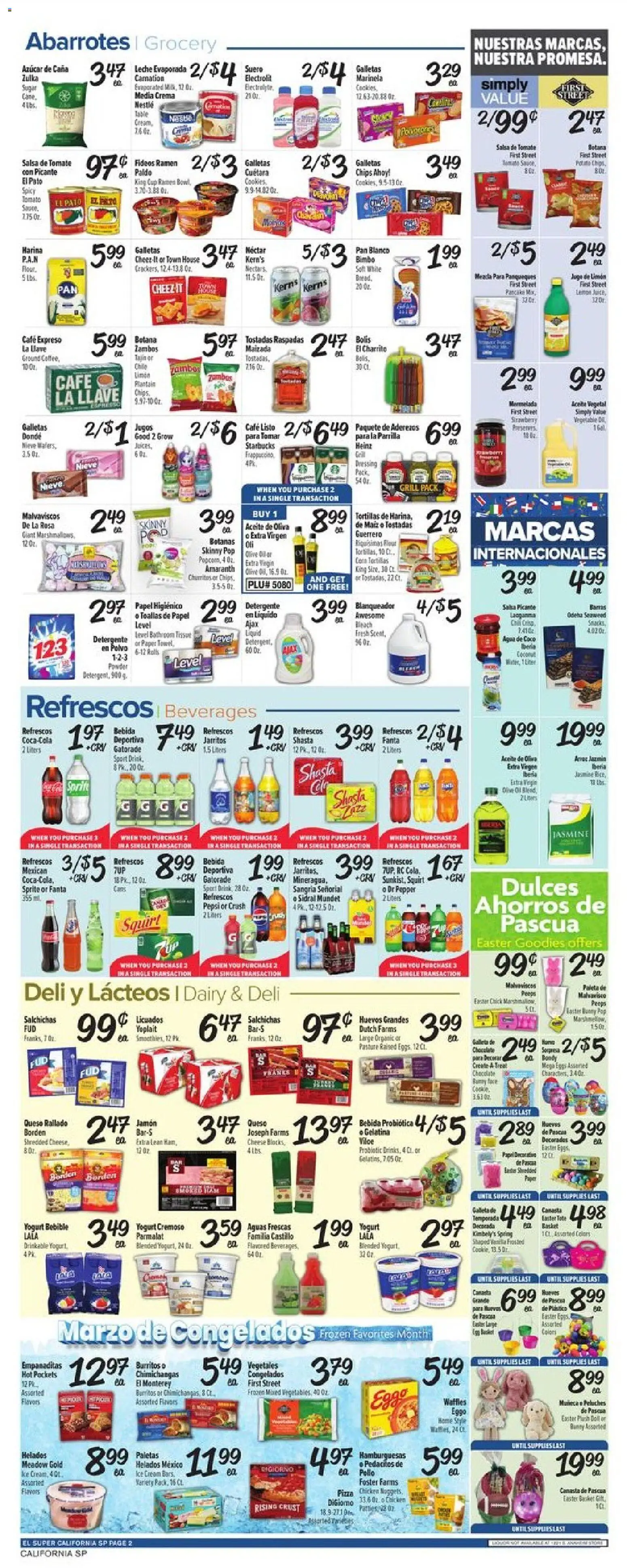El Super Weekly Ad - CA - valid from 18.03.2026 | Page: 2 | Products: Powder, Yogurt, Chips, Cap