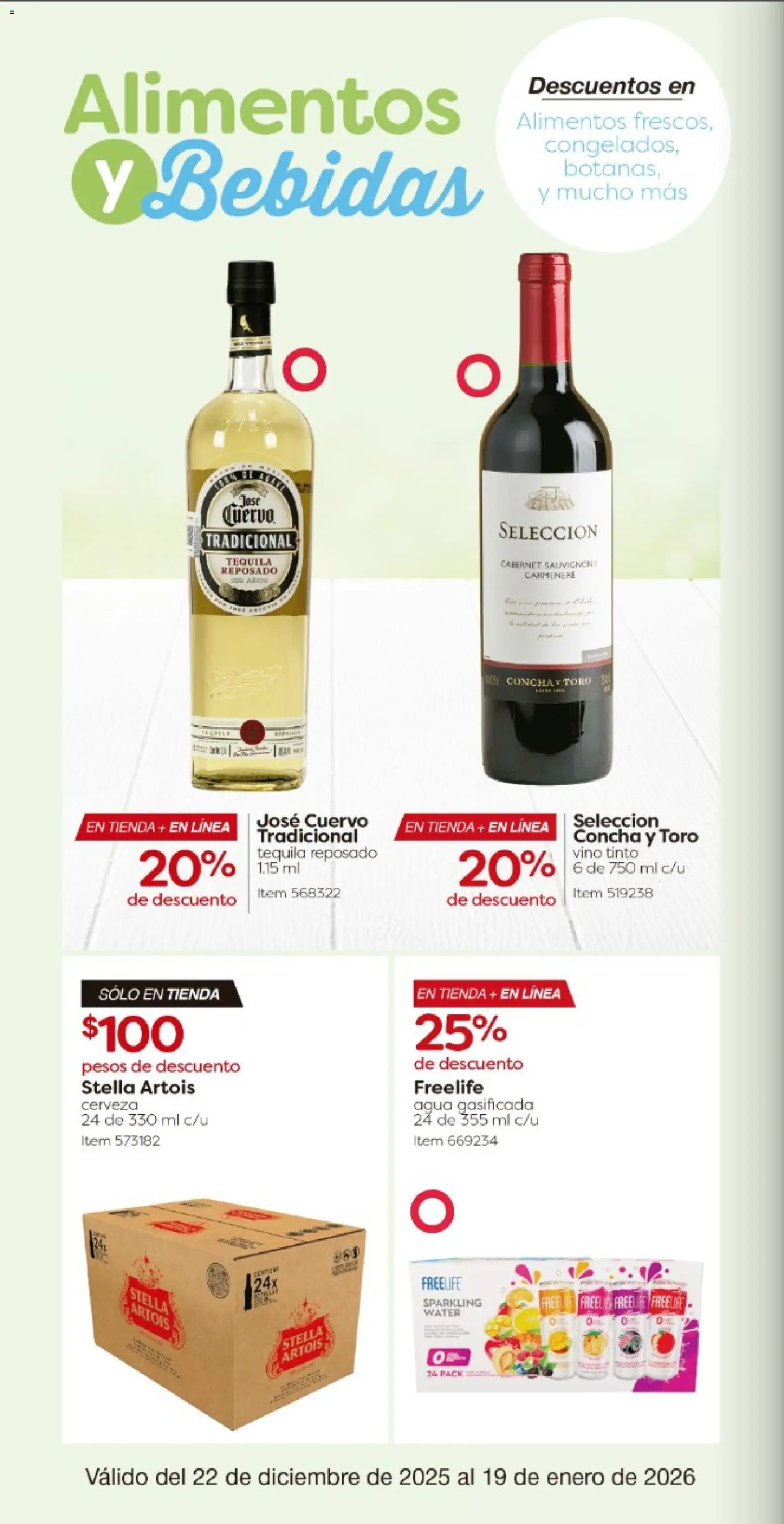 Nuevas ofertas de Costco válidas en toda la República Mexicana desde el 22.12.2025. ¡Encuentra las mejores ofertas en Costco catálogo! | Página: 24 | Productos: Agua, Cerveza, Tequila, Vino