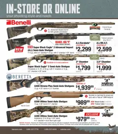 Preview of Cabela's weekly ads valid from 01.10.2025 | Page: 107 | Products: Shotgun, Receiver