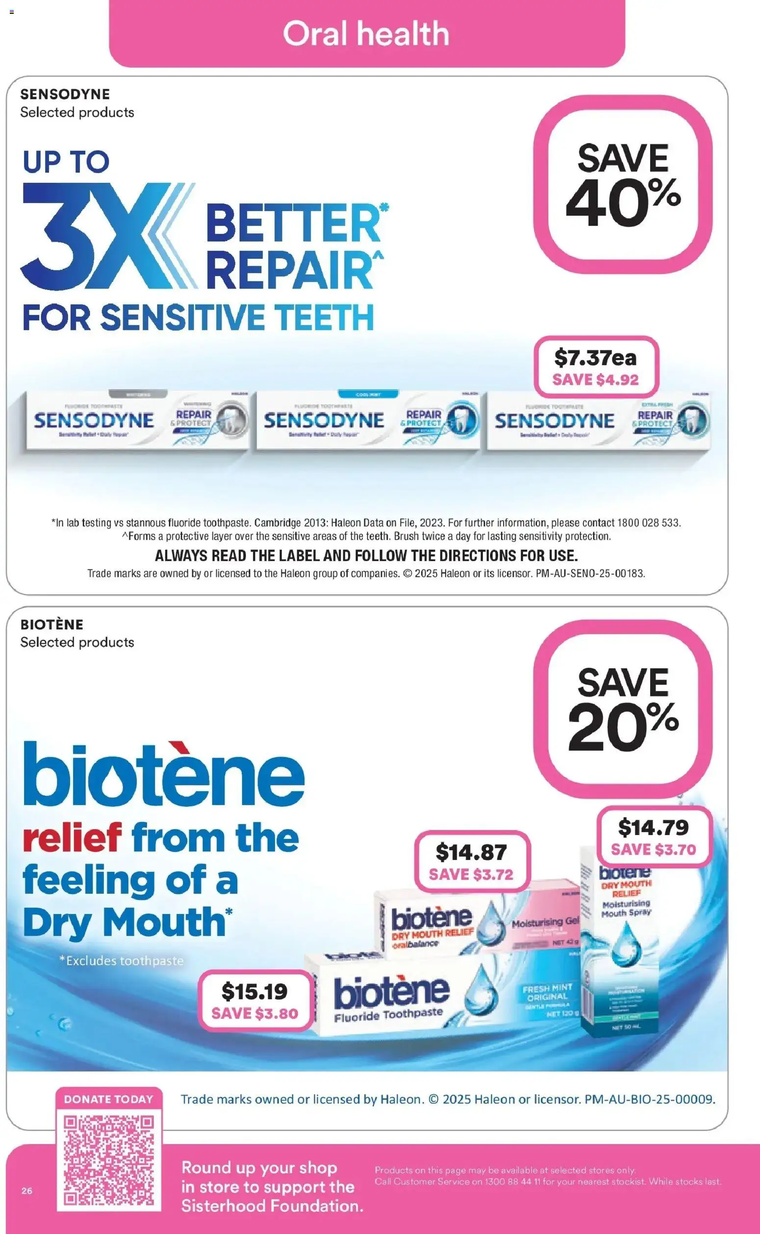 Priceline Pharmacy catalogue - valid from 22.01.2026 | Page: 26 | Products: Brush, Toothpaste, Sensitive teeth