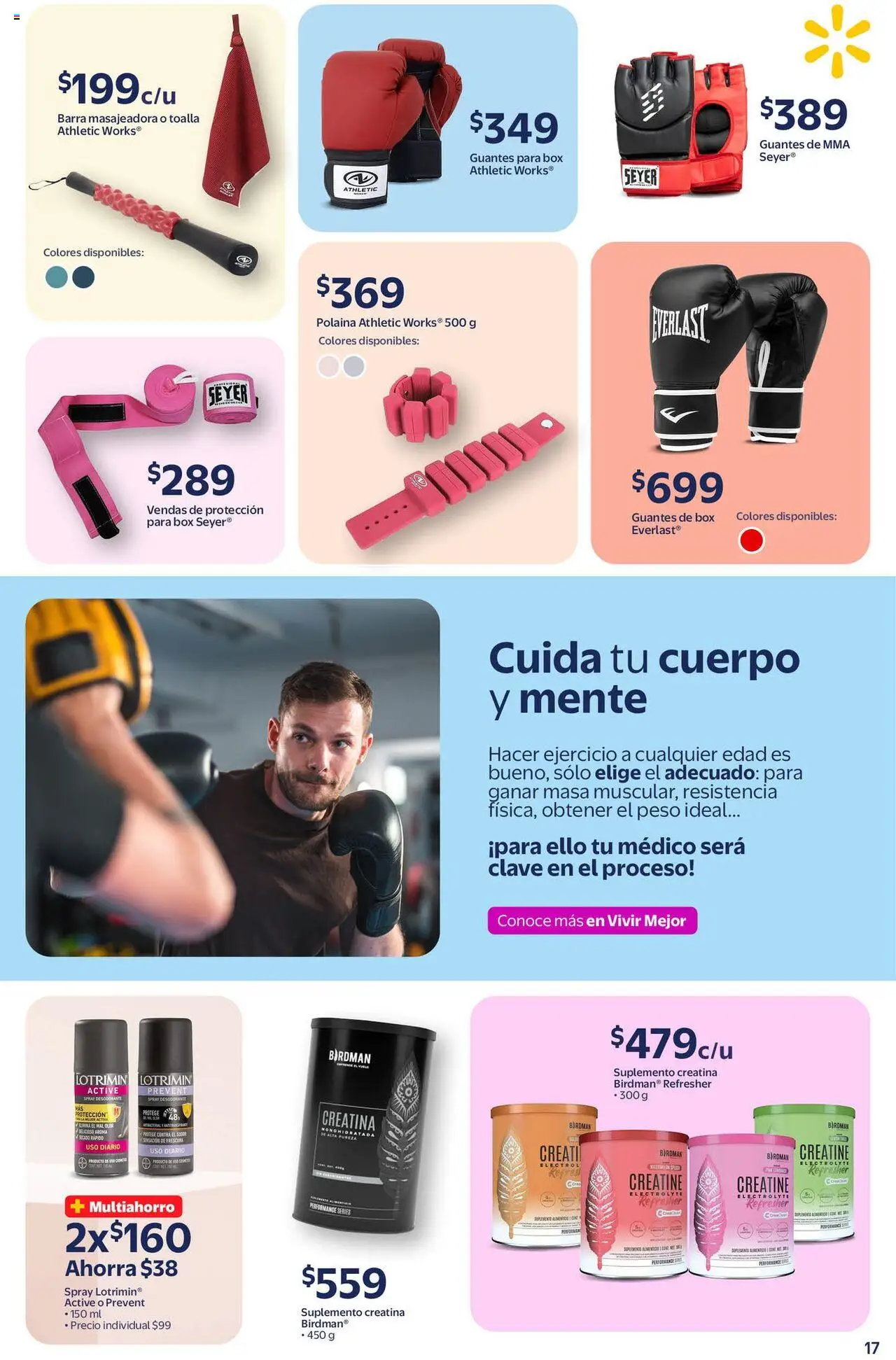 Nuevas ofertas de Walmart válidas en toda la República Mexicana desde el 19.09.2025. ¡Encuentra las mejores ofertas en Walmart - Folleto la belleza! | Página: 17 | Productos: Desodorante, Guantes, Toalla, Barra