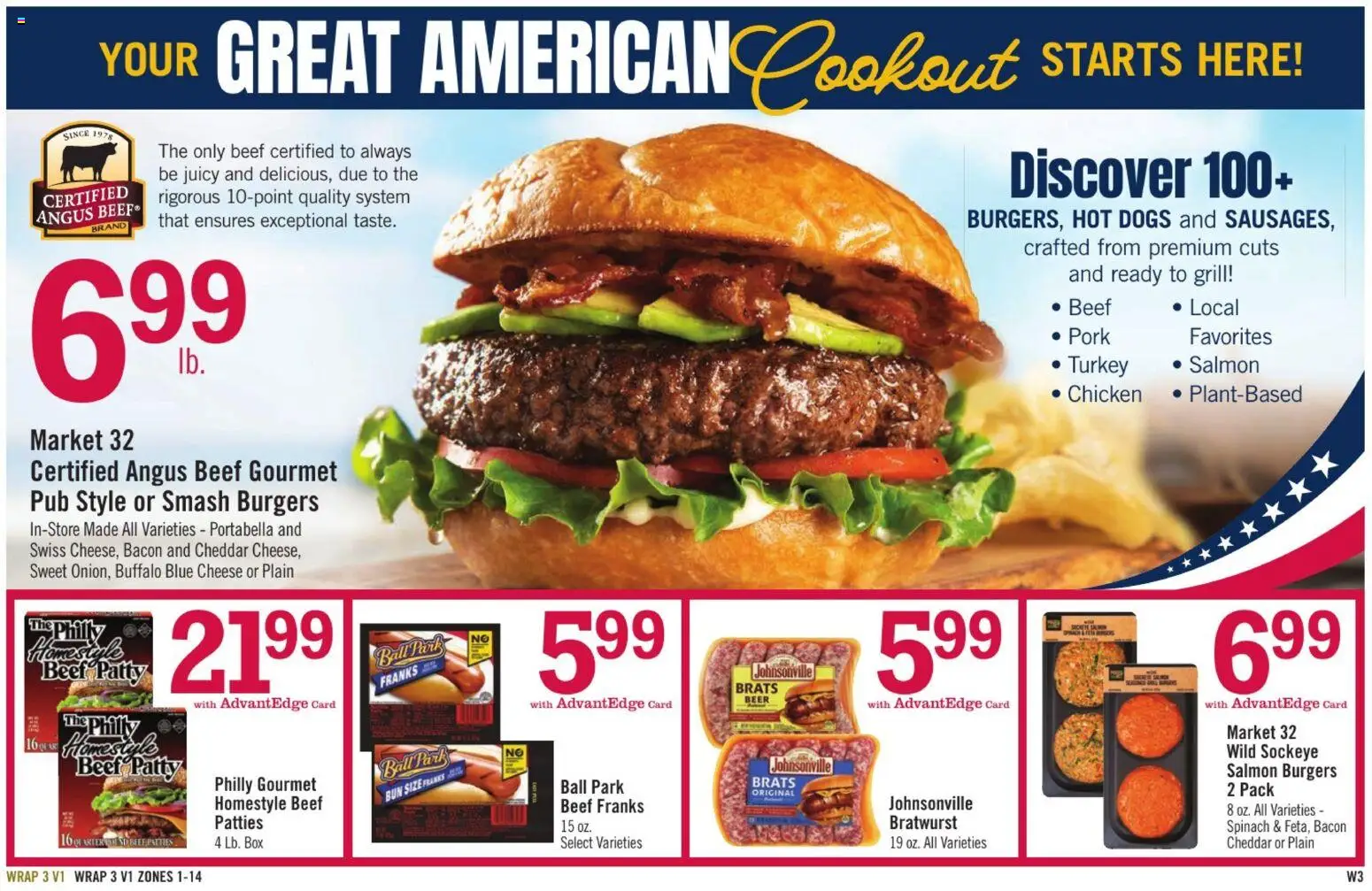 Price Chopper Weekly Ad - valid from 26.04.2026 | Page: 15 | Products: Spinach, Beer, Beef, Hot Dogs