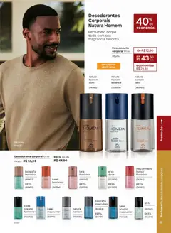 Natura - Ciclo 02/2026 - Pré-Visualização do folheto da loja Natura, válido de 13.01.2026 | Página: 57 | Produtos: Perfume, Fragrância, Desodorante