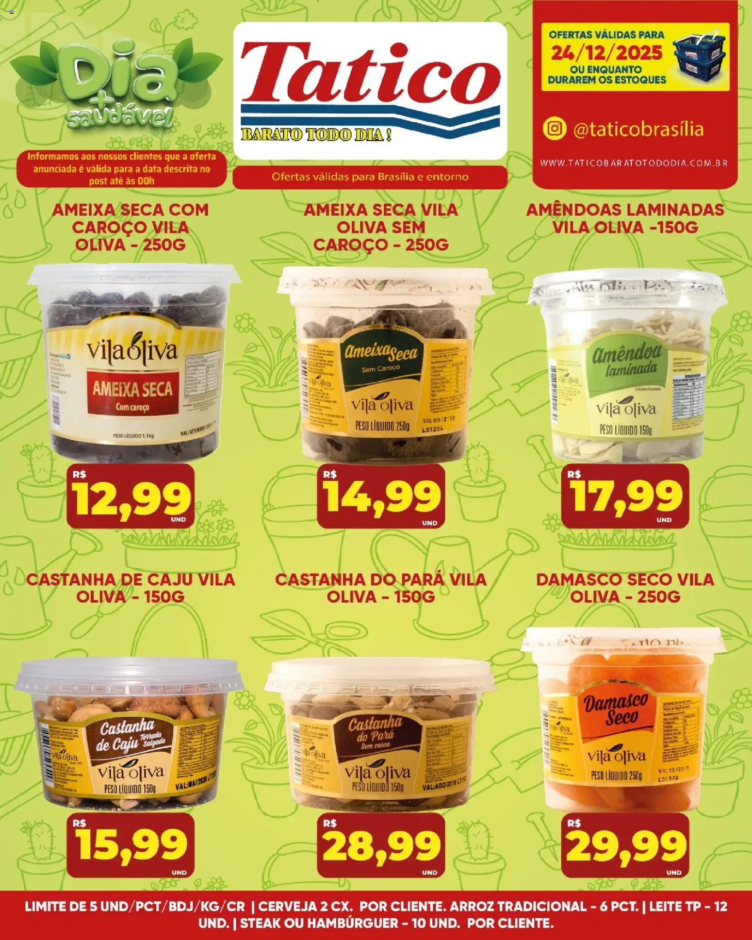 Tatico Folheto - válido de 24.12.2025 | Página: 25 | Produtos: Caju, Leite, Cerveja, Ameixa