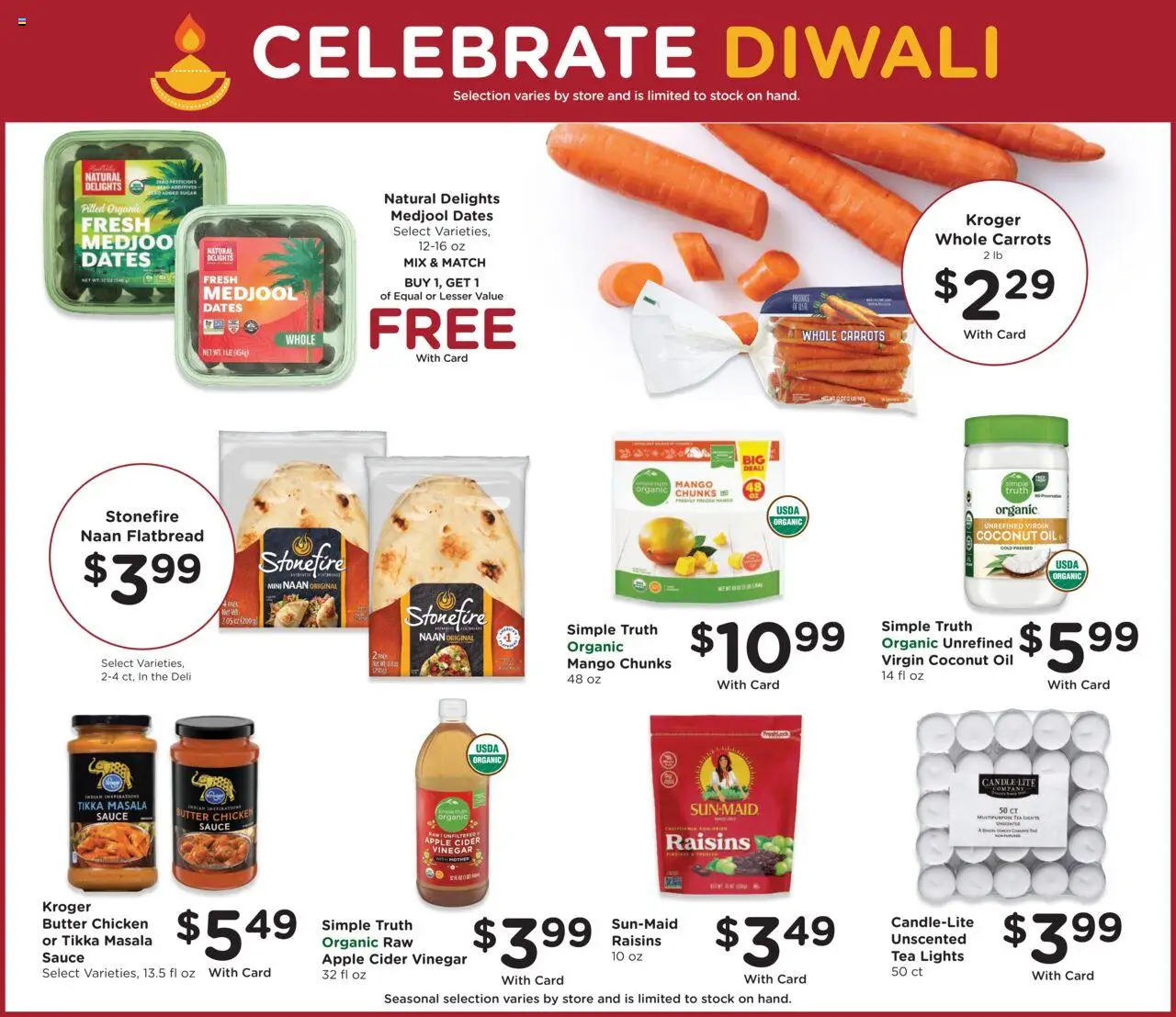 QFC Weekly Ad - valid from 15.10.2025 | Page: 14 | Products: Apple Cider Vinegar, Butter, Raisins, Sauce