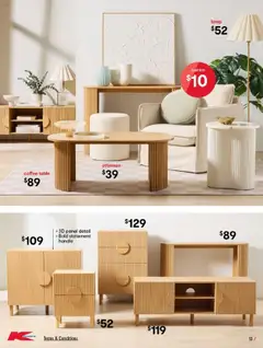 Kmart catalogue - valid from 24.07.2025 | Page: 13 | Products: Coffee table, Table, Cushion, Ottoman