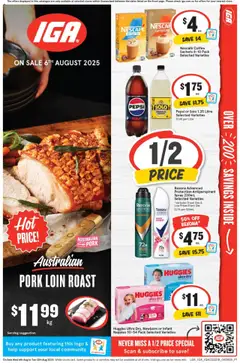 Preview of IGA Catalogue QLD - valid from 06.08.2025