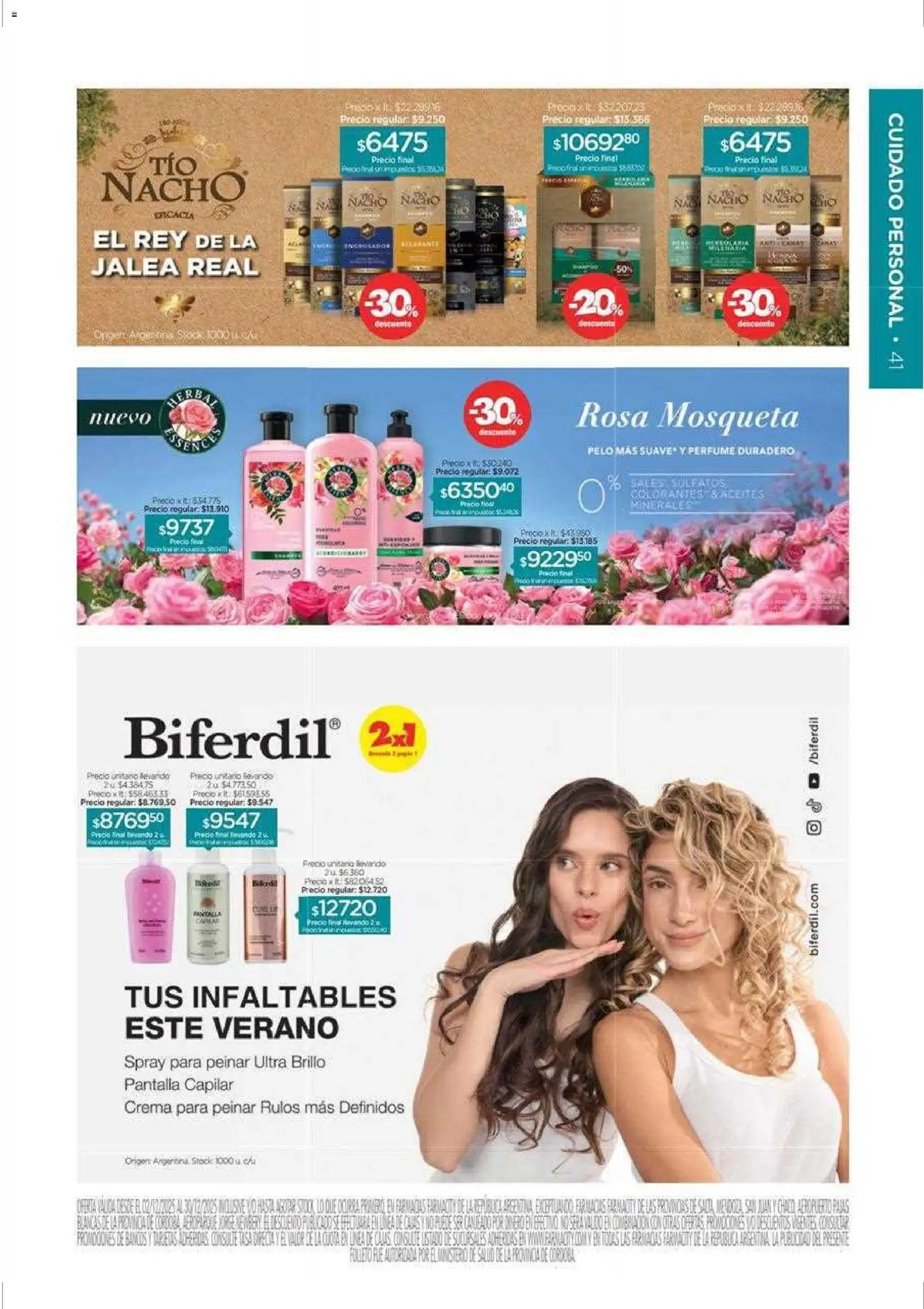 Farmacity catálogo │ válido desde el 02.12.2025 | Página: 41 | Productos: Perfume, Brillo, Sales, Crema