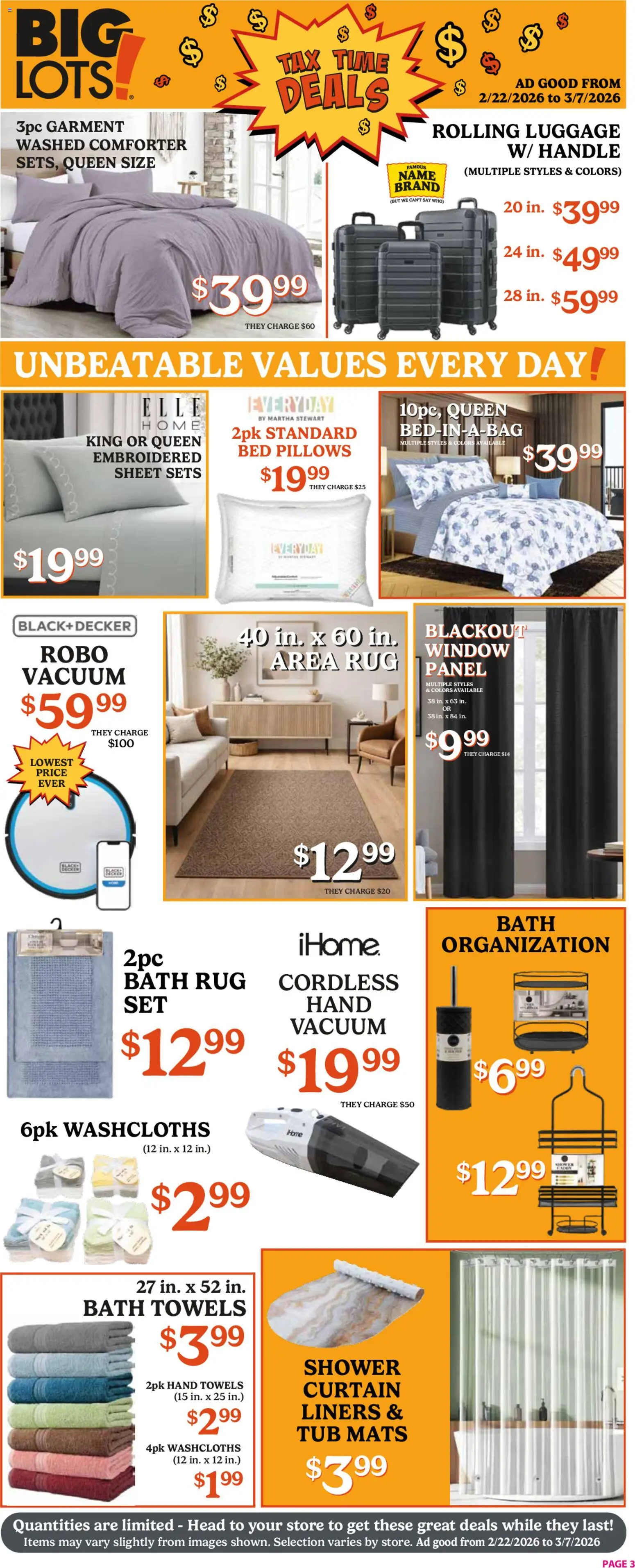 Big Lots Weekly Ad - valid from 22.02.2026 | Page: 3