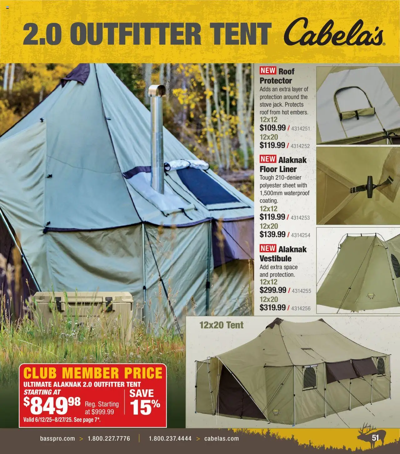 Cabela's Big Game Hunting 25 - valid from 12.06.2025 | Page: 51 | Products: Tent, Sheet, Stove