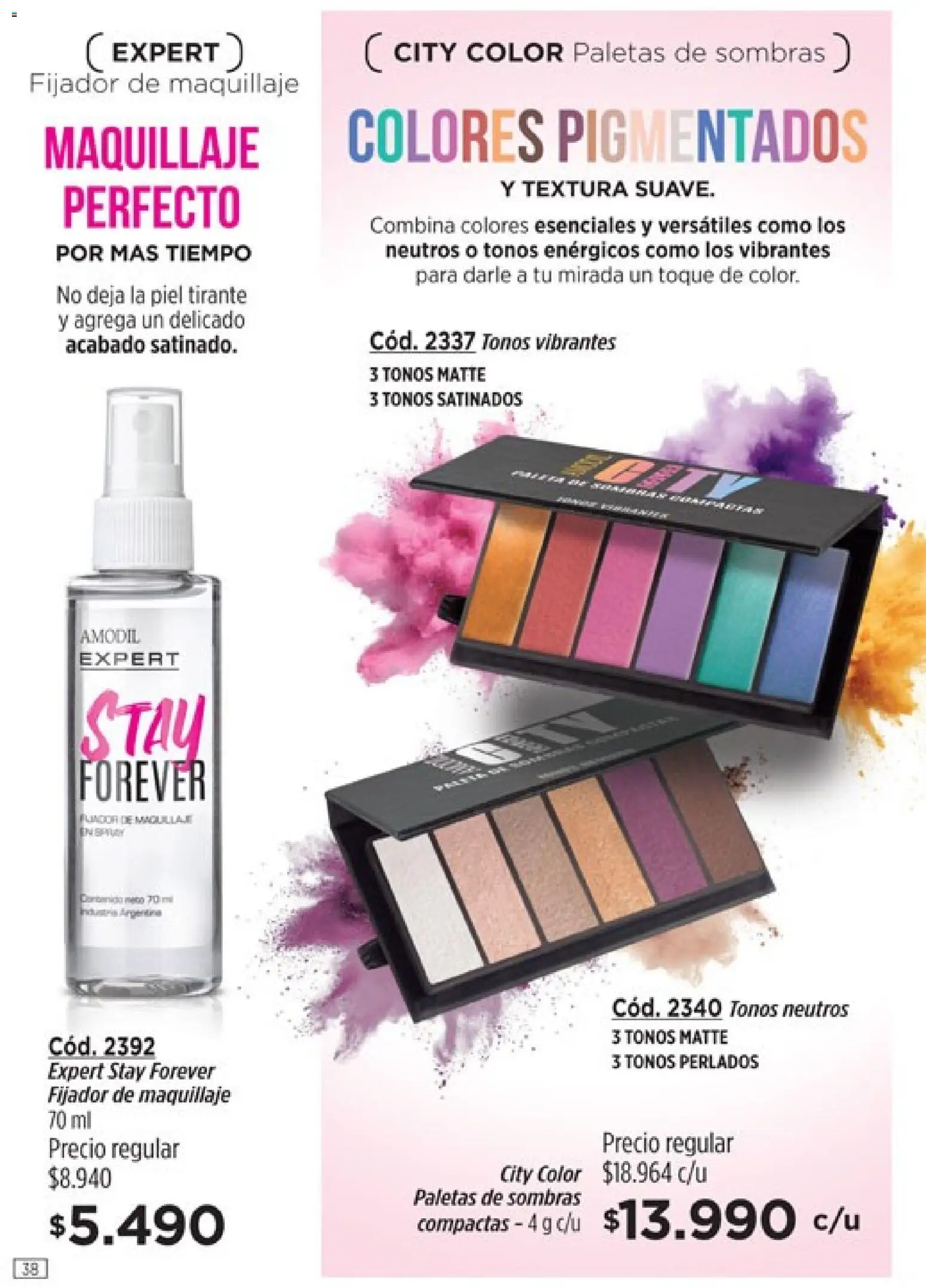 Catálogo Amodil Campaña 5 │ válido desde el 01.03.2026 | Página: 38 | Productos: Maquillaje, Fijador