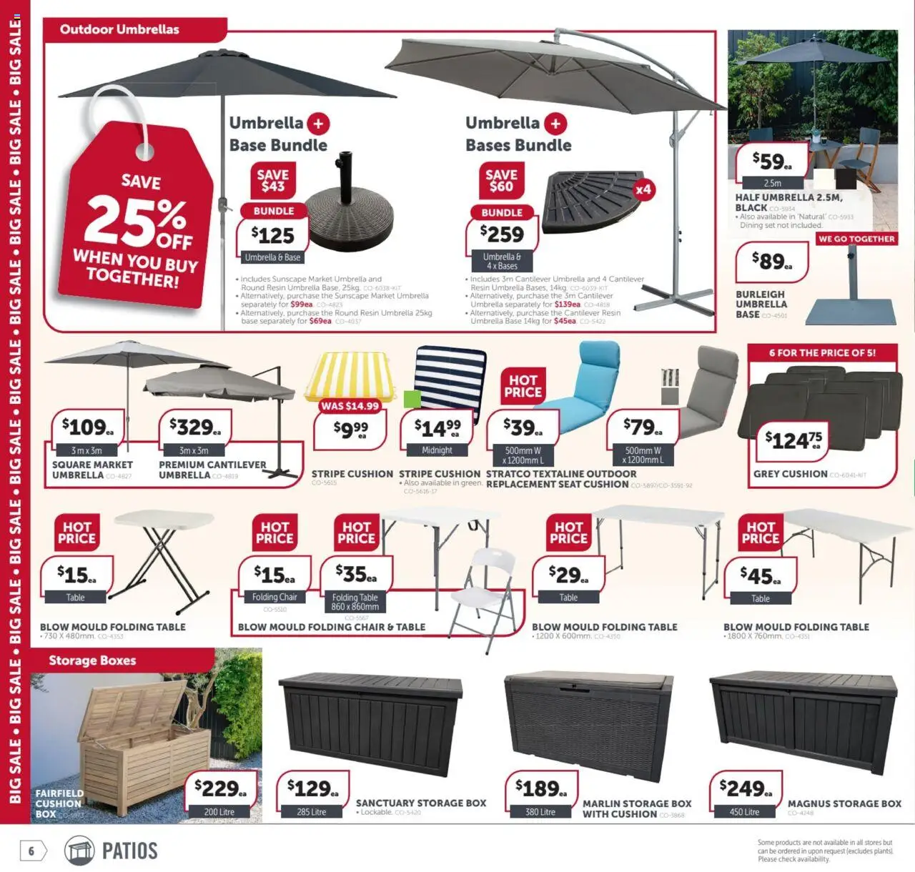 Stratco catalogue - valid from 19.09.2025 | Page: 6 | Products: Table, Chair, Cushion, Box