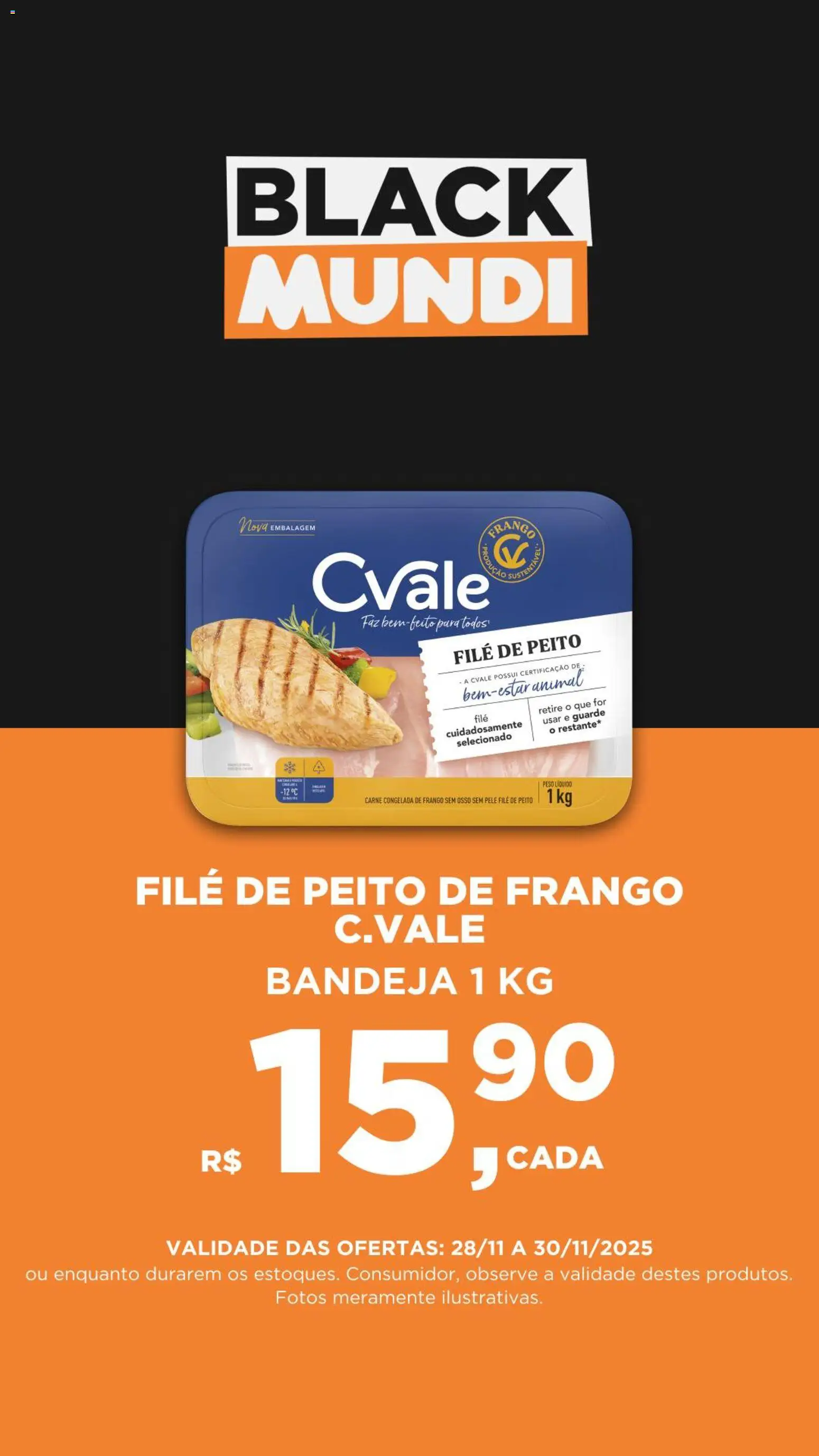 Mundial Folheto - válido de 28.11.2025 | Página: 3 | Produtos: Carne, Bandeja, Frango, Peito de frango