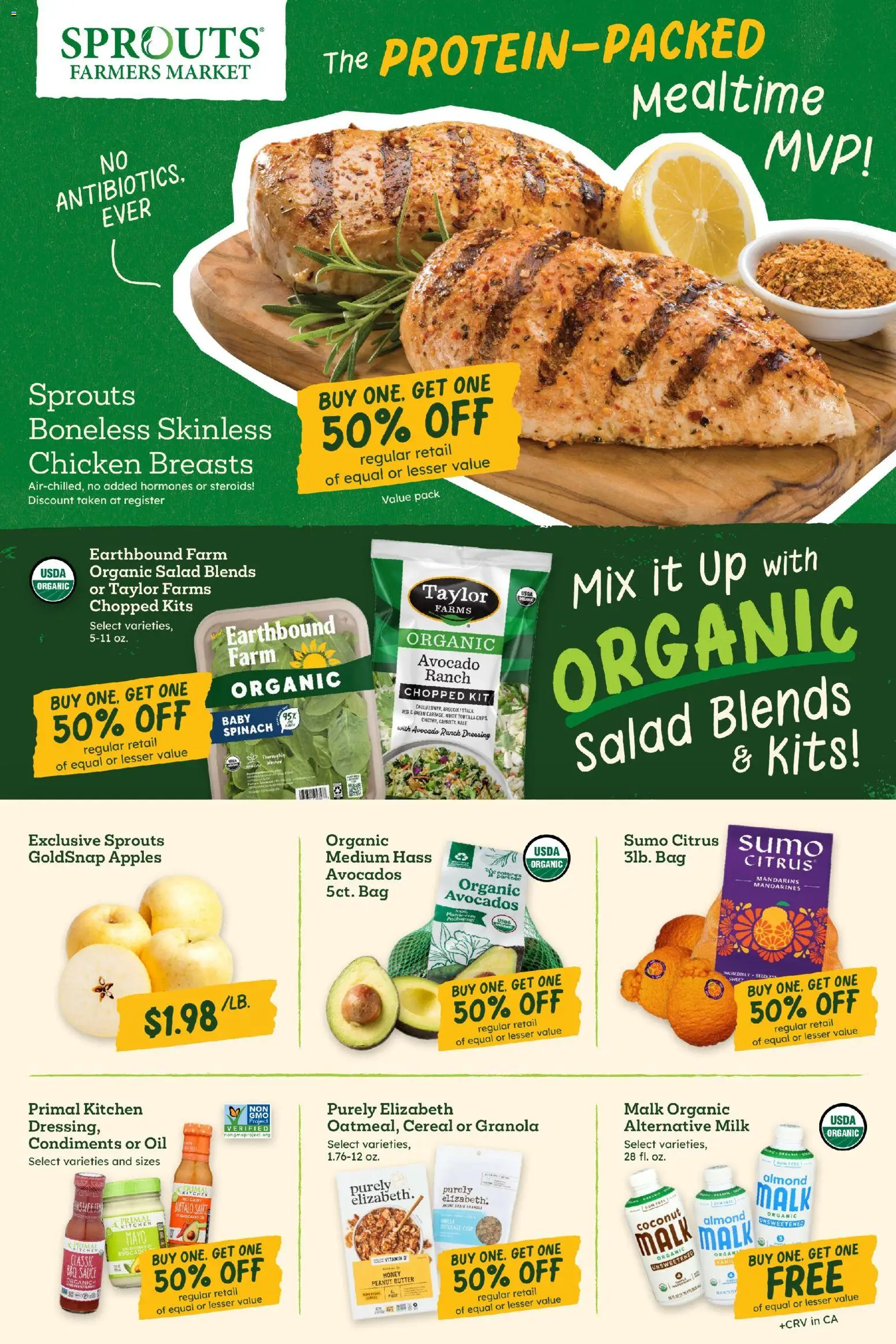 Sprouts Weekly Ad - valid from 31.12.2025 | Page: 2 | Products: Vitamin, Butter, Sauce, Bag