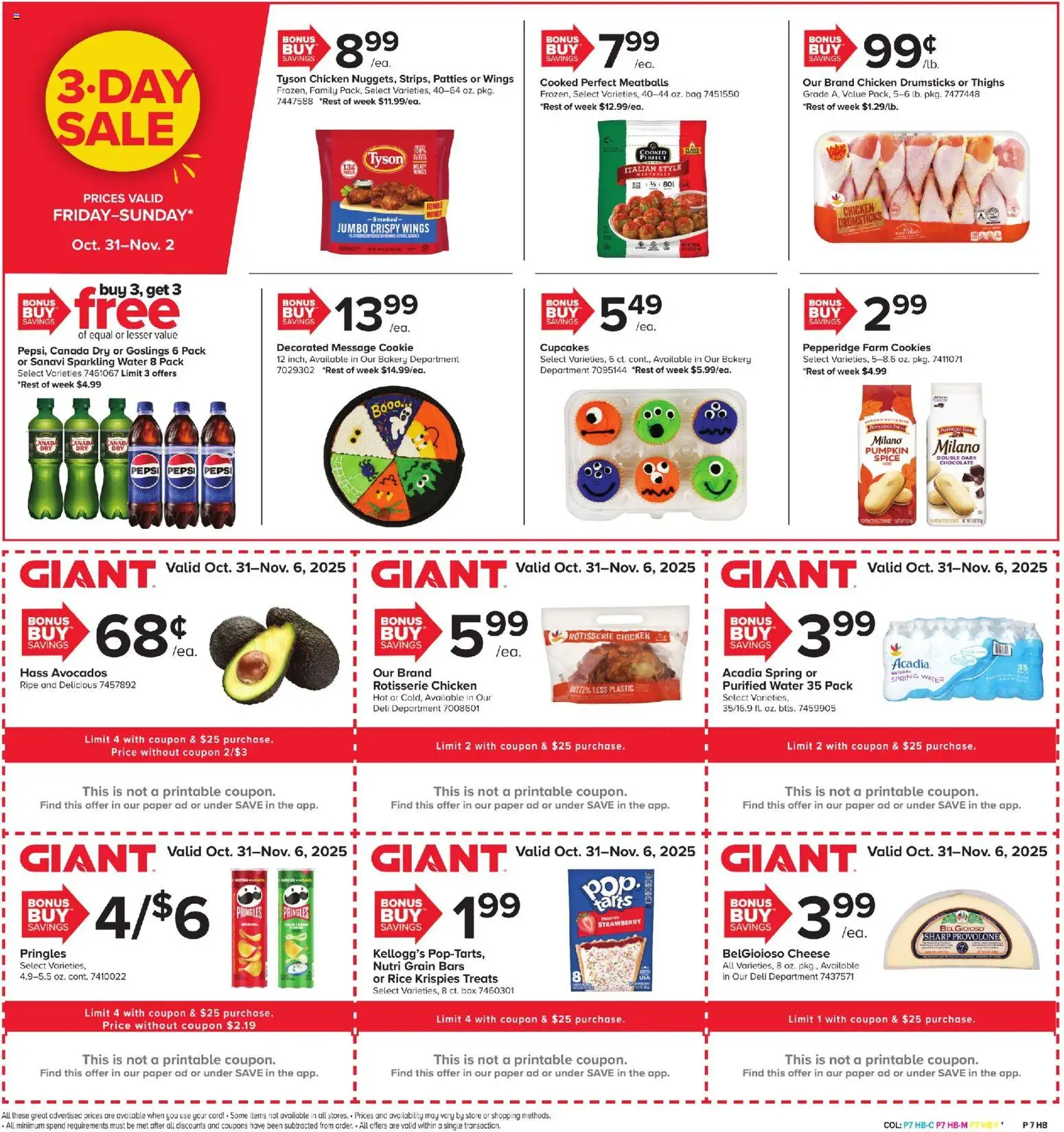 Giant Weekly Ad - valid from 31.10.2025 | Page: 5 | Products: Box, Cheese, Water, Pumpkin
