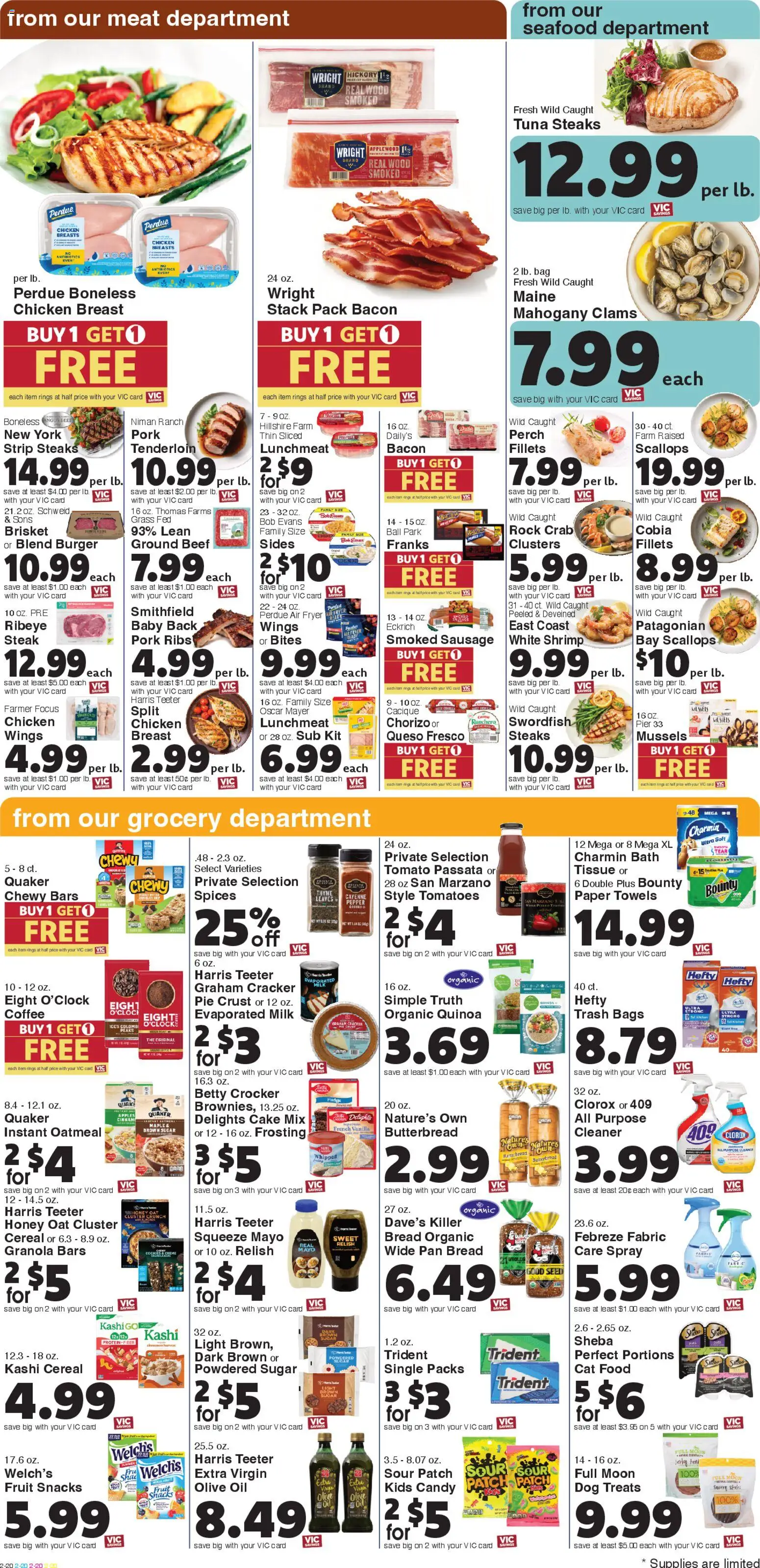 Harris Teeter Weekly Ad - valid from 18.03.2026 | Page: 5 | Products: Pan, Cat Food, Milk, Apples