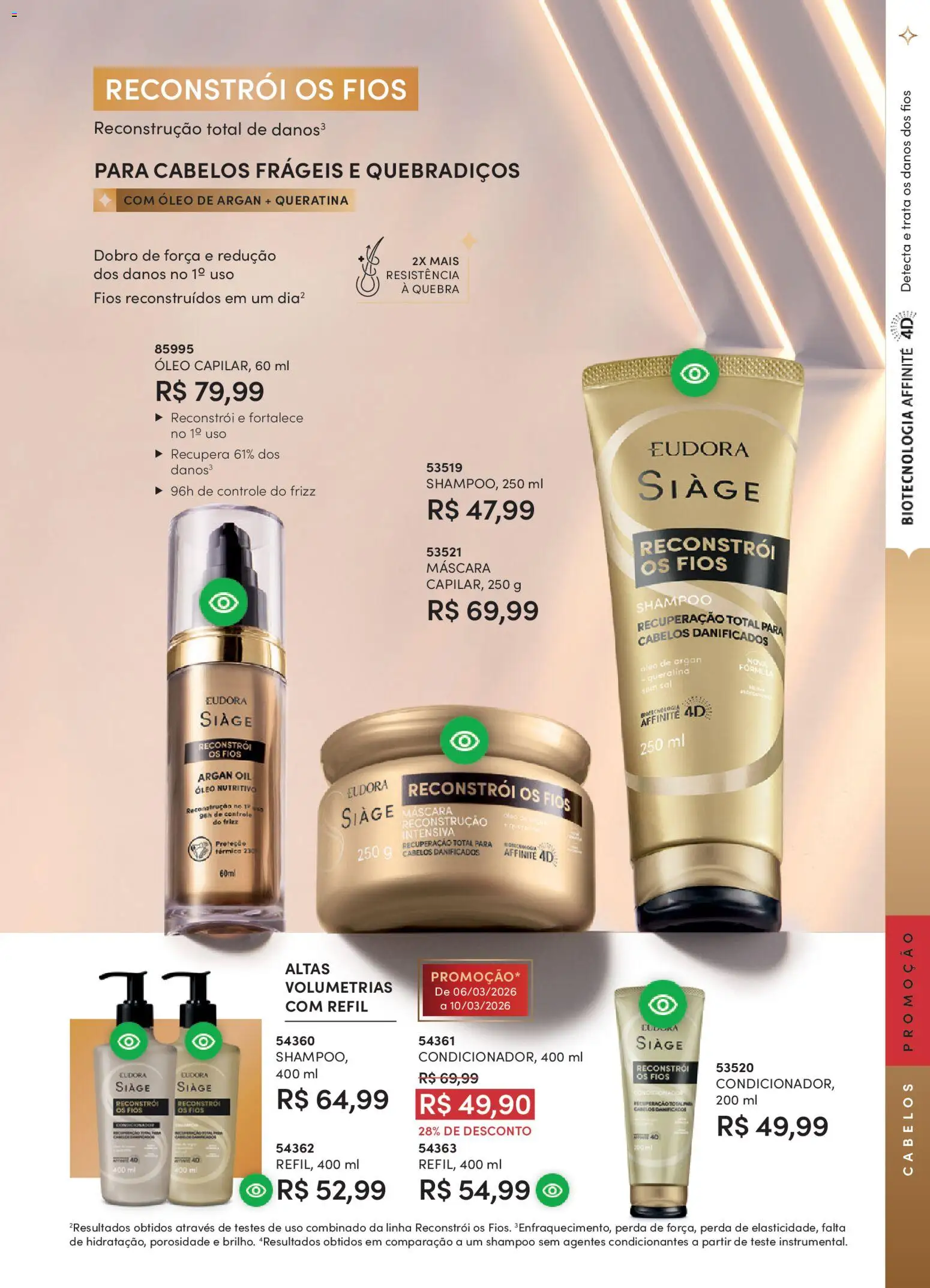 Eudora Folheto - válido de 19.02.2026 | Página: 23 | Produtos: Shampoo, Óleo, Sal