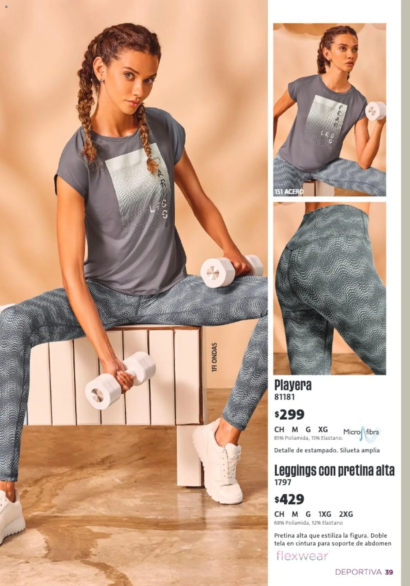 Nuevas ofertas de Ilusión válidas en toda la República Mexicana desde el 01.02.2026. ¡Encuentra las mejores ofertas en Ilusión catálogo Primavera! | Página: 41 | Productos: Leggings, Playera