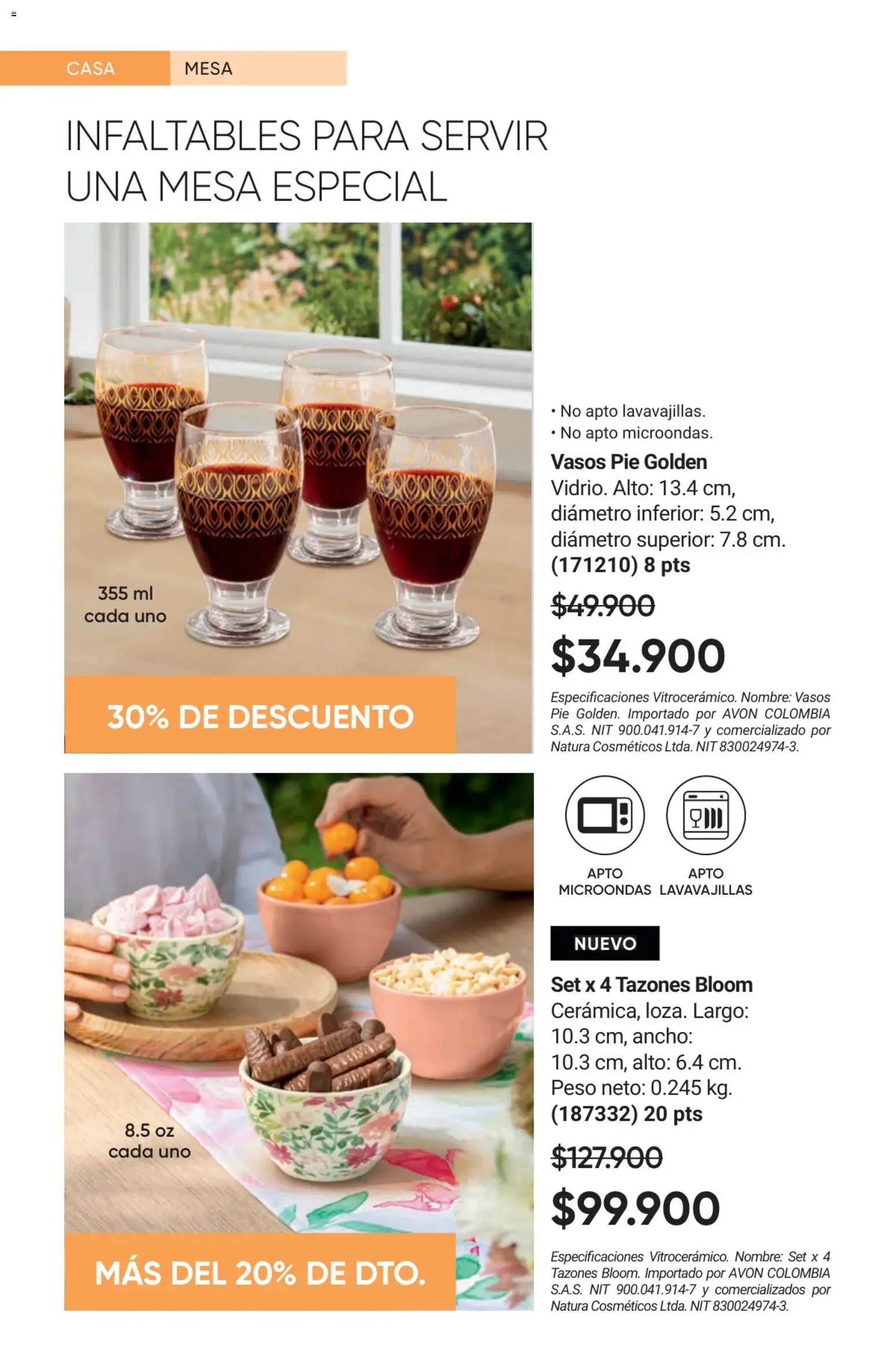 Avon revista - valida desde el 02.01.2026 | Página: 44 | Productos: Lavavajillas, Peso, Mesa, Microondas