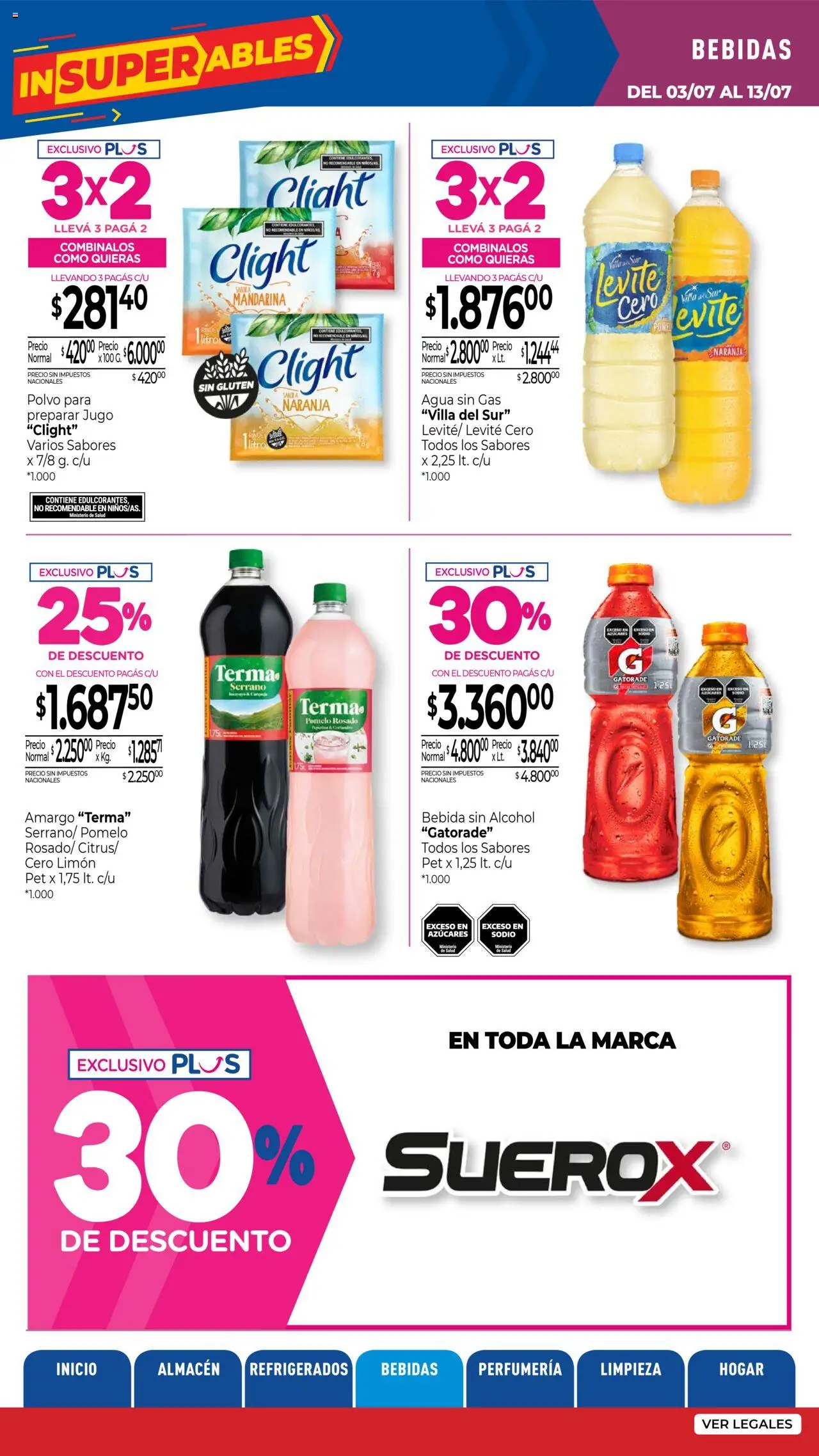 La Anonima - Insuperables - z5 │ válido desde el 03.07.2025 | Página: 25 | Productos: Polvo, Agua, Limón, Pomelo